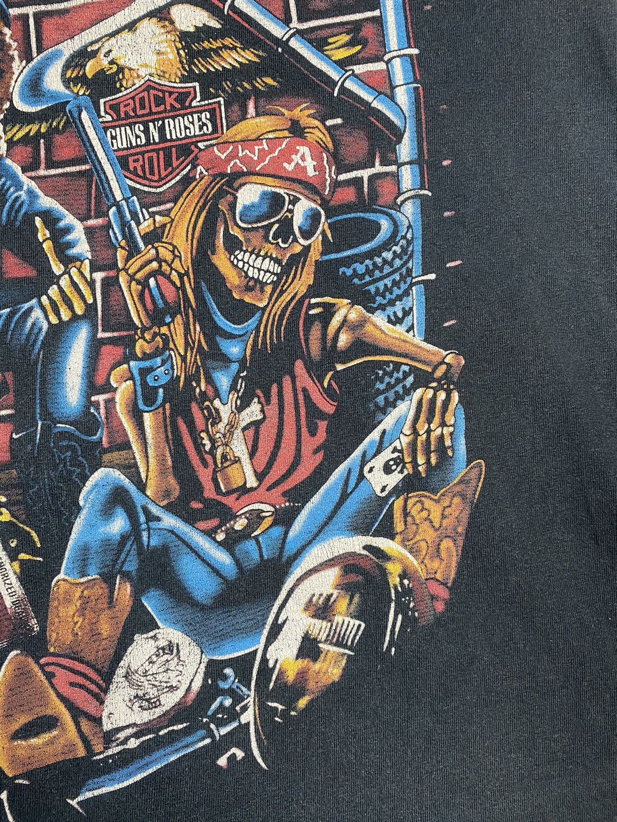 Guns N' Roses Vintage Guns N Roses Rock N Roll Whiskey Harley Full Print Size US M / EU 48-50 / 2 - 17 Thumbnail