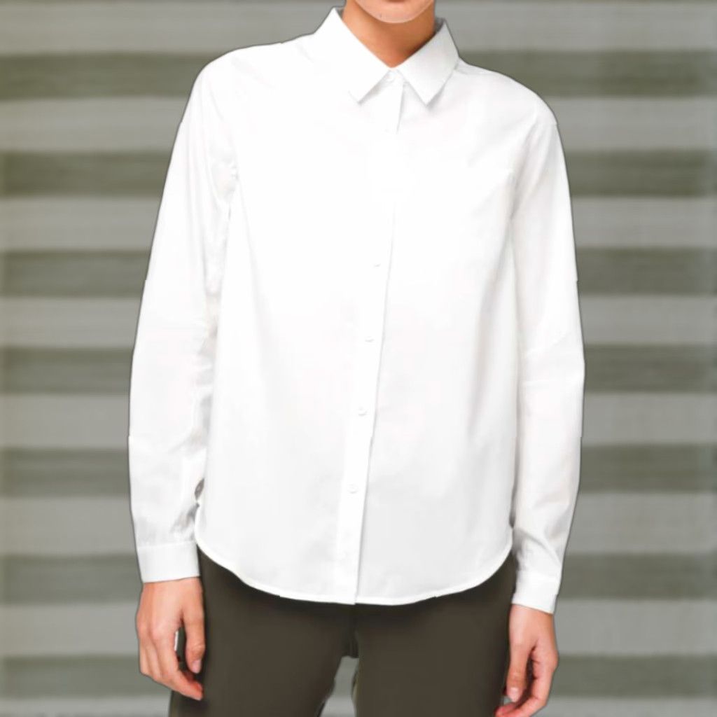 Lululemon Lululemon Women's Shirt Full Day Ahead White LW3DGQS Athleisure Sz 8 Size M / US 6-8 / IT 42-44 - 1 Thumbnail