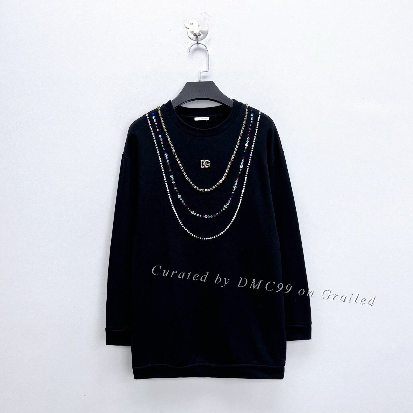 Dolce & Gabbana Dolce&Gabbana Gem Chain Logo Knit Sweater Size US M / EU 48-50 / 2 - 1 Thumbnail
