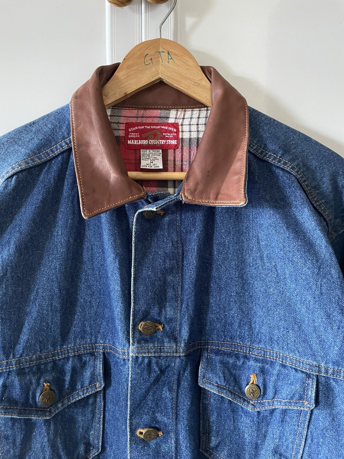 Marlboro Vintage Marlboro denim Jacket Size US M / EU 48-50 / 2 - 2 Thumbnail