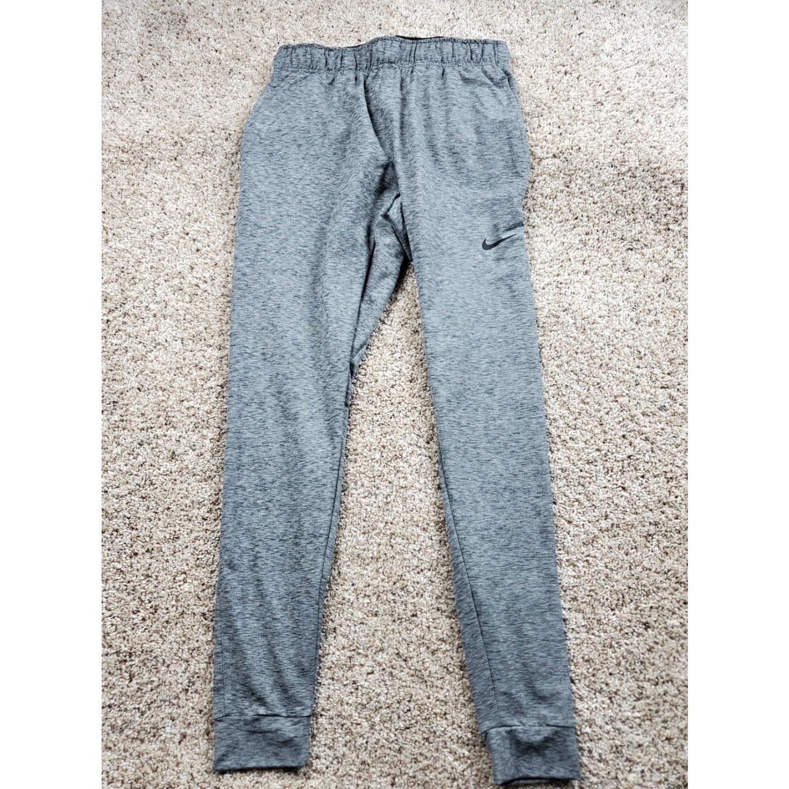 Nike Nike Dri-FIT Yoga Pants Womens S Gray Joggers Tapered Pocketless Stretch Size 28" / US 6 / IT 42 - 2 Thumbnail