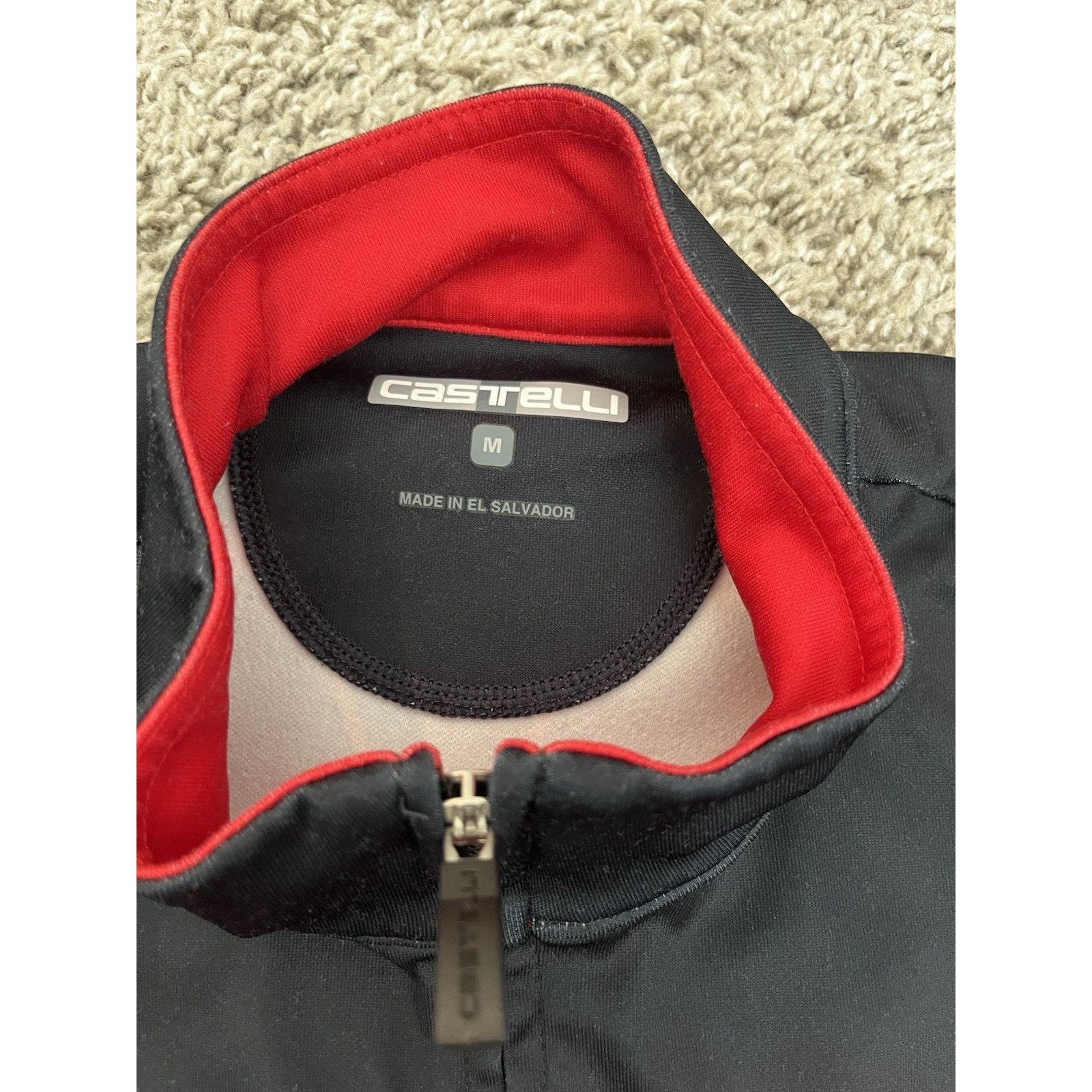 Other Castelli Long Sleeve Cycling Jersey Medium Black Red Zip Size US M / EU 48-50 / 2 - 6 Thumbnail