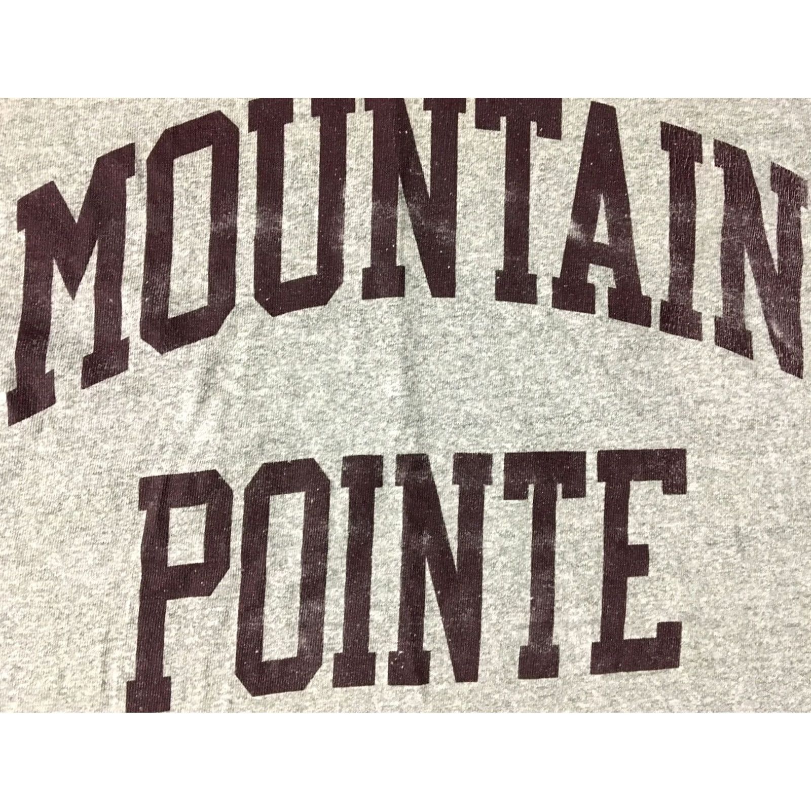 Vintage VINTAGE Mountain Pointe Faded Spellout Shirt XL Gray Size US XL / EU 56 / 4 - 2 Thumbnail