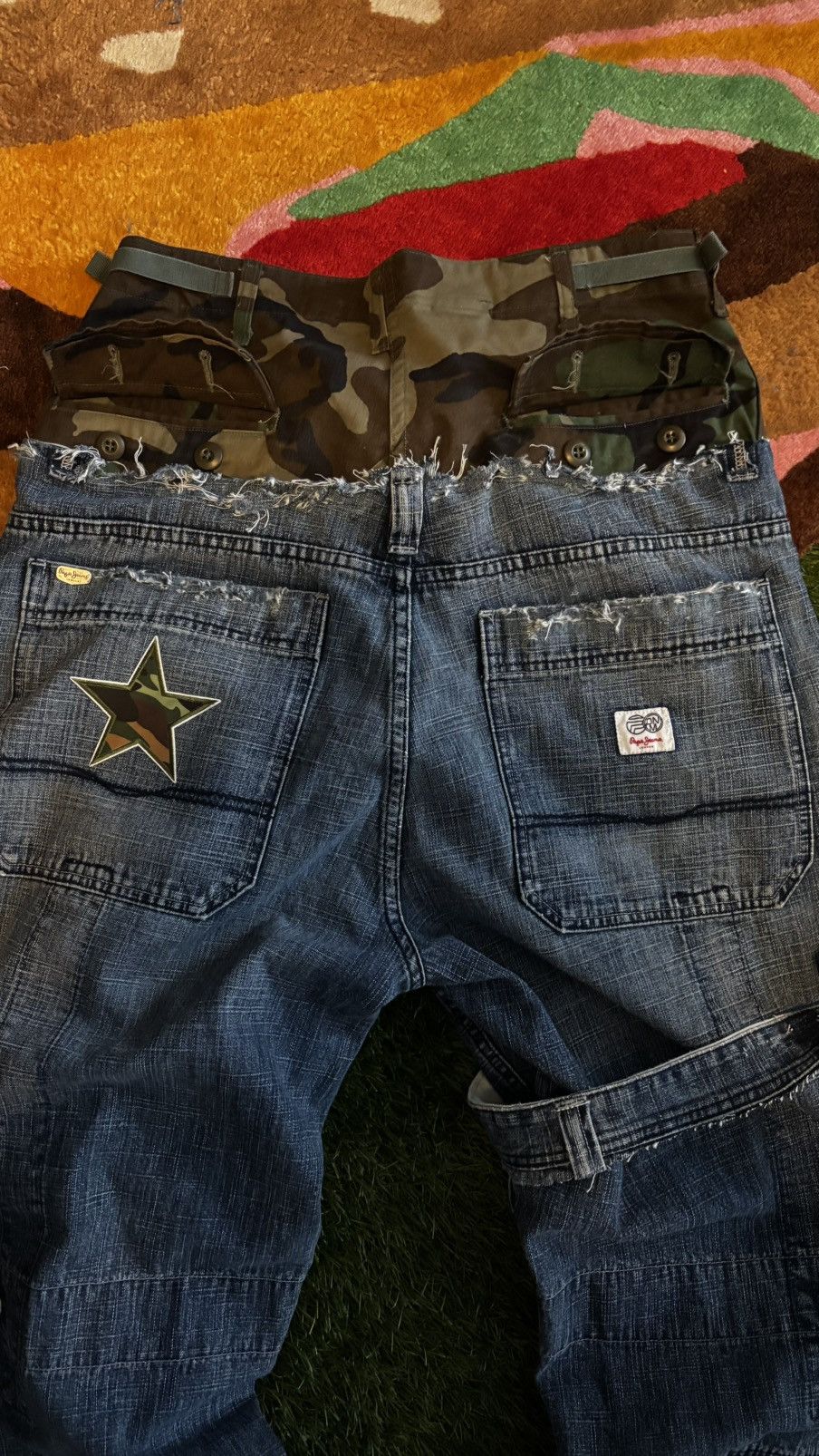 Vintage Custom double jeans Size US 32 / EU 48 - 4 Thumbnail