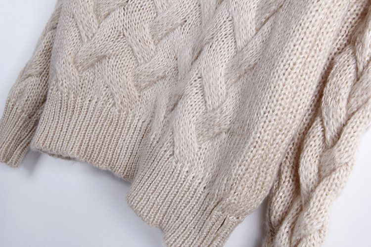 Japanese Brand O neck knitted women long sleeve sweater Size ONE SIZE - 3 Thumbnail