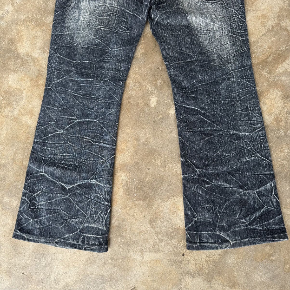 Japanese Brand VINTAGE SALTY DOG FLARE DENIM JEAN PANTS Size US 35 - 11 Thumbnail