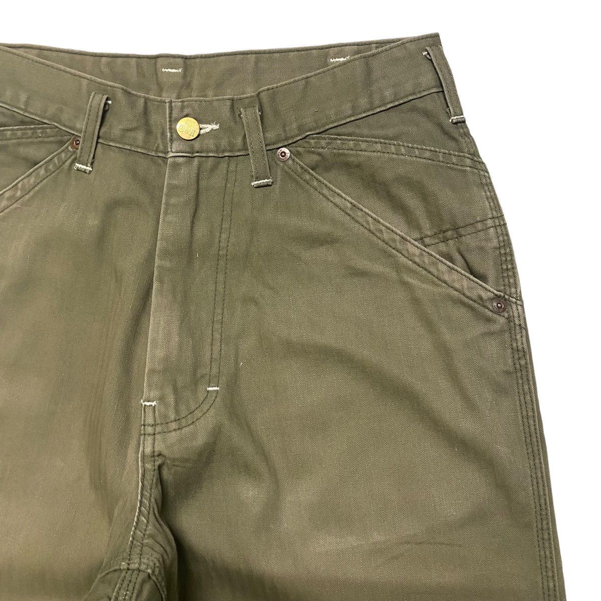 Vintage BALANCE+HARMONY KEMPEL Union Made HBT Work Pants Sunfaded Size US 30 / EU 46 - 5 Thumbnail