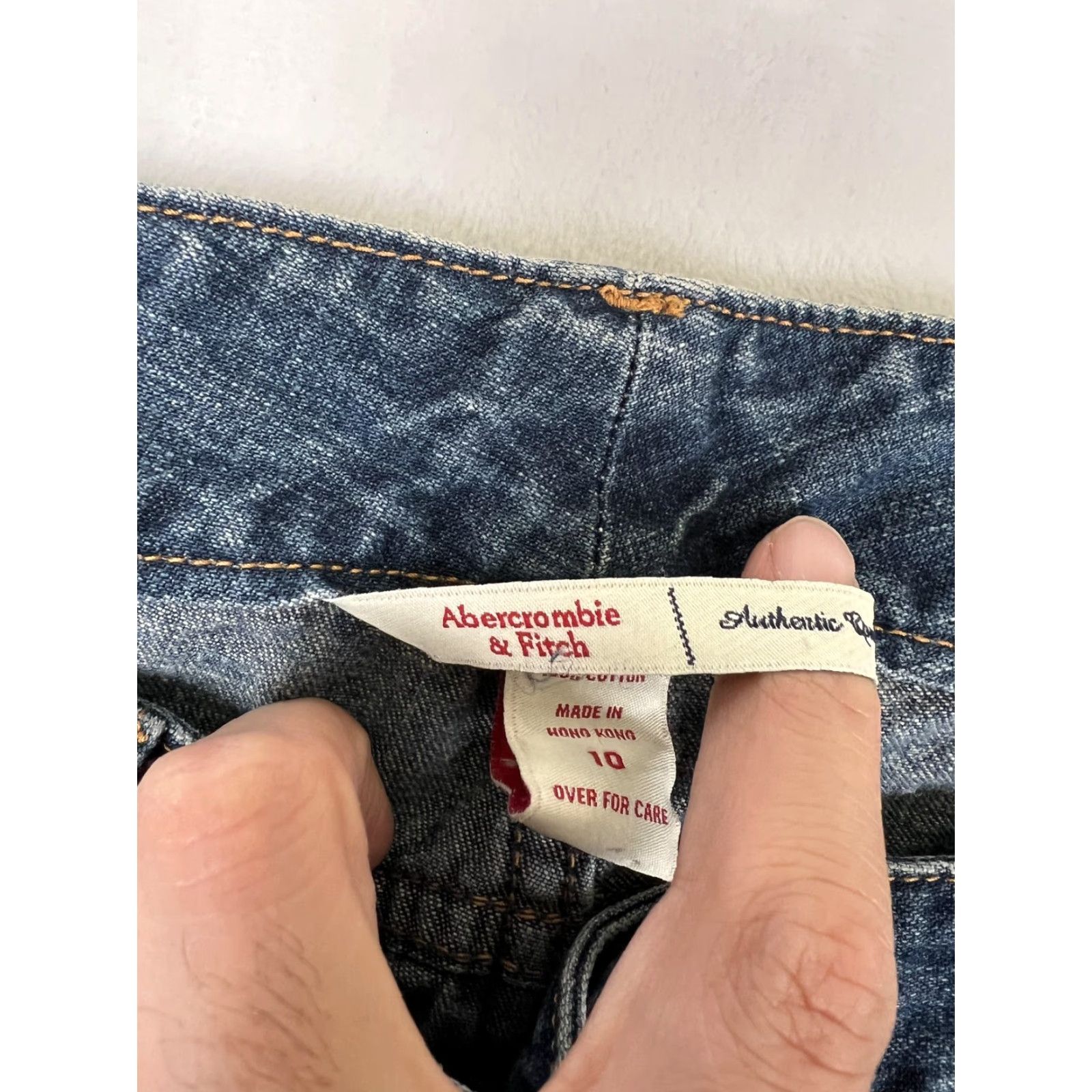 Abercrombie & Fitch VINTAGE Abercrombie & Fitch Bootcut Jeans Womens 10 Blue Medium Wash Denim Y2K Size 32" / US 10 / IT 46 - 6 Thumbnail