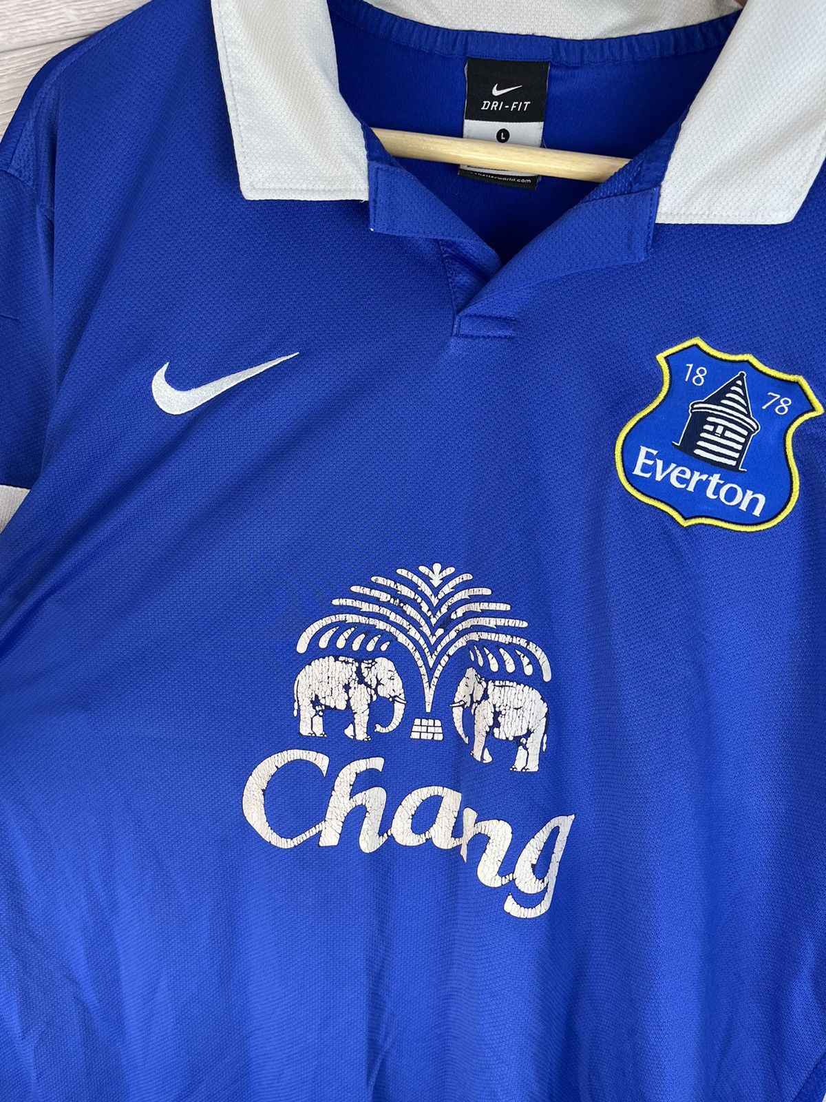 Nike Men’s soccer polo Nike FC Everton size L Y2K blue Size US L / EU 52-54 / 3 - 5 Thumbnail
