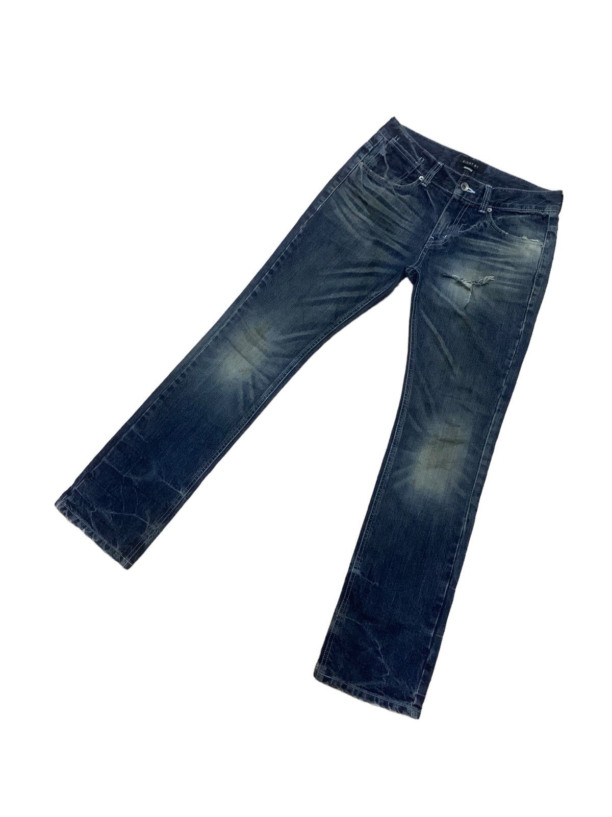If Six Was Nine × Japanese Brand × Le Grande Bleu (L.G.B.) Vintage Japanese Eight By Distress Jeans Size US 29 - 6 Thumbnail
