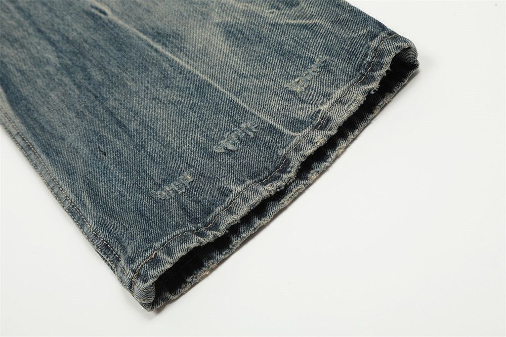Japanese Brand × Jean High street retro washed distressed trendy flared jeans Size US 33 - 6 Thumbnail