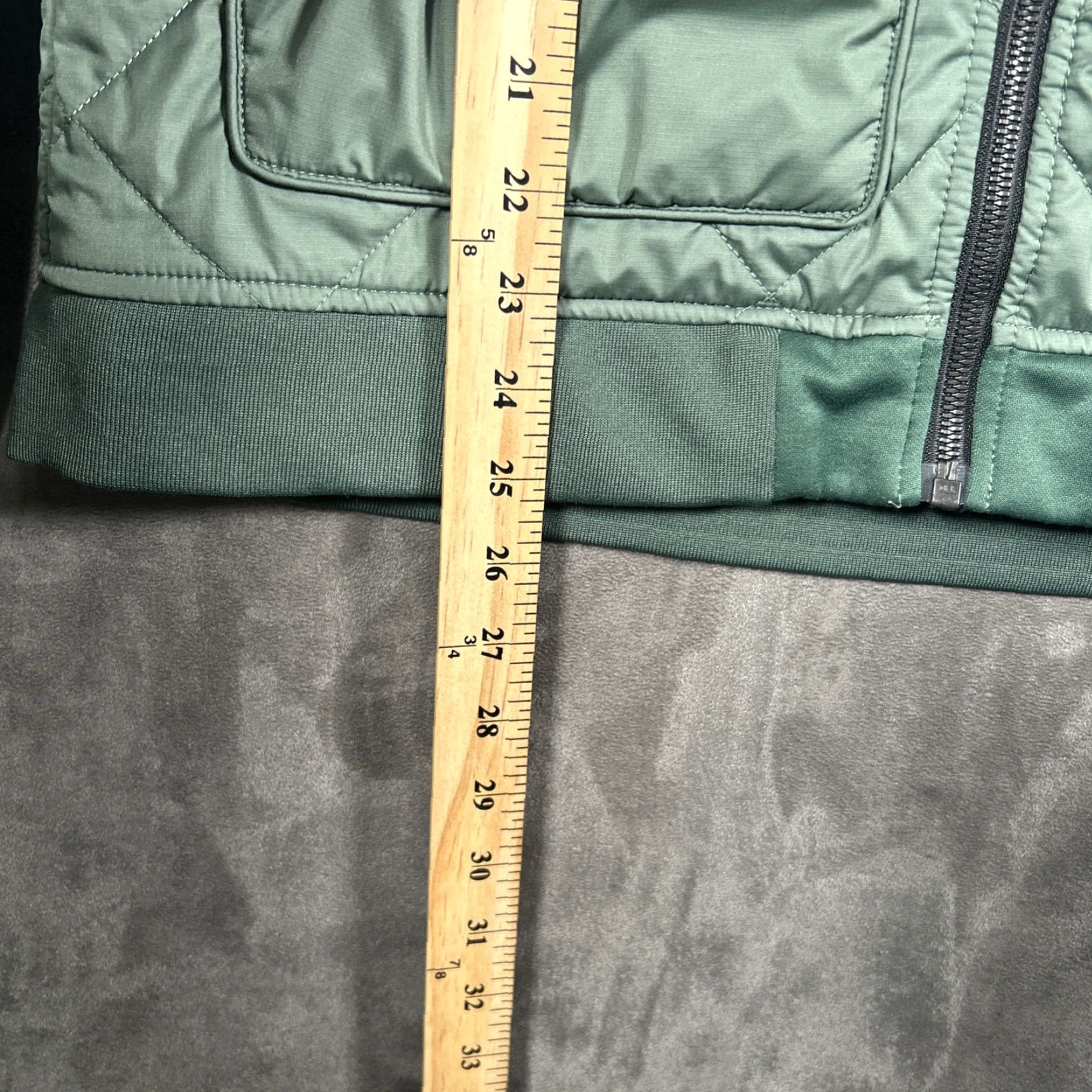 The North Face VINTAGE The North Face Full Zip Quilted Jacket Womens M Green Hooded Stain Size M / US 6-8 / IT 42-44 - 6 Thumbnail