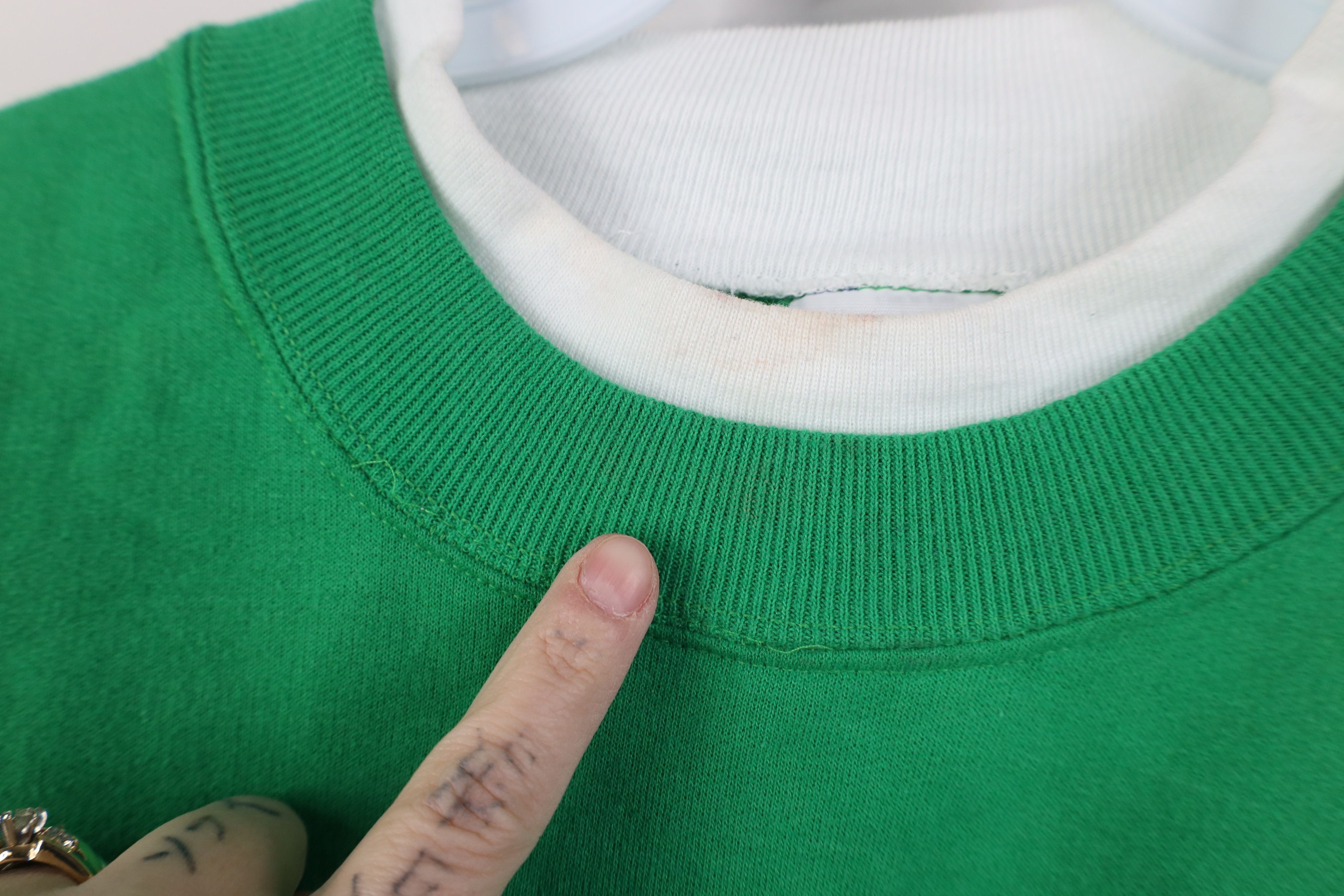 Vintage Vintage 90s Streetwear Clover St Patricks Day Sweatshirt Size XL / US 12-14 / IT 48-50 - 5 Thumbnail