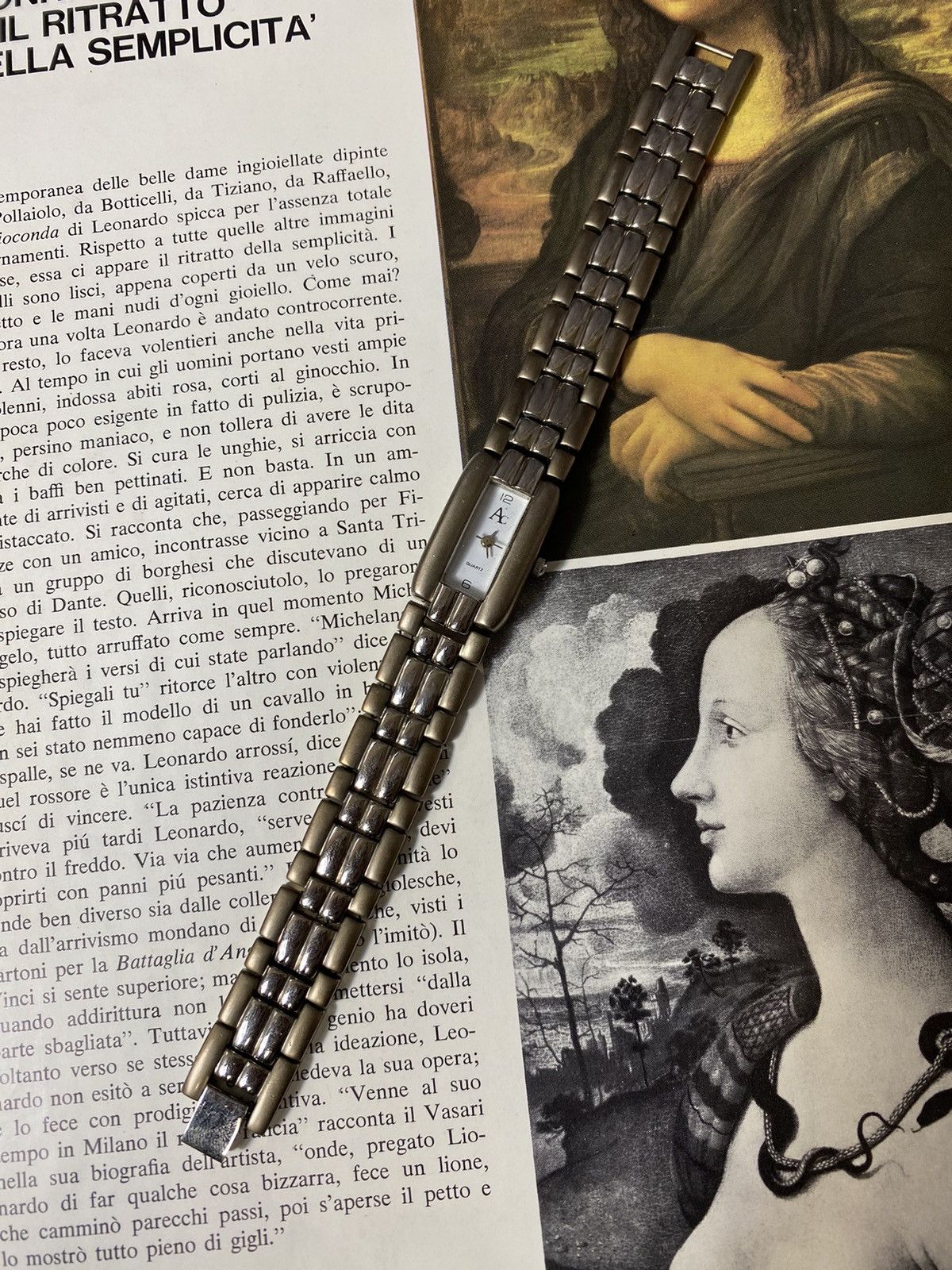 Japanese Brand × Jewelry × Vintage Silver AC Quartz Watch Metal Bracelet Size ONE SIZE - 1 Thumbnail