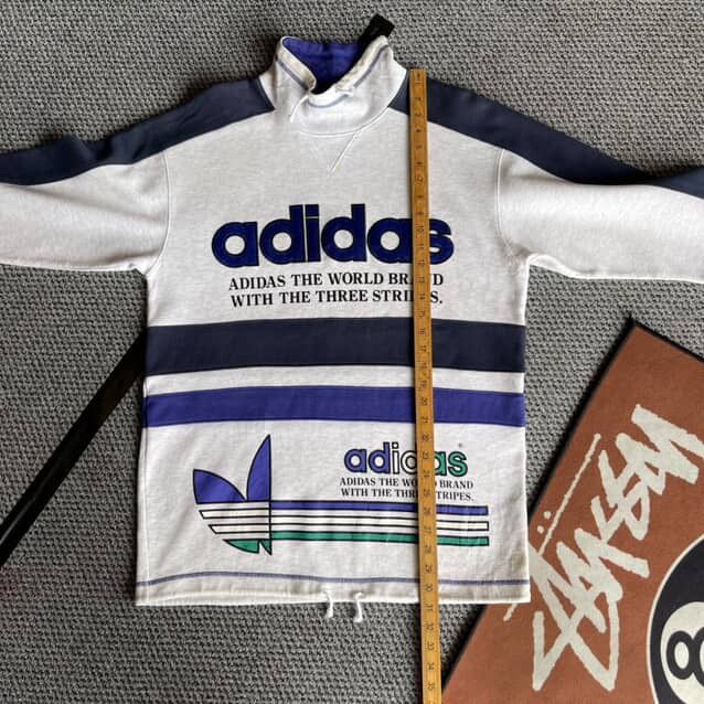 Adidas Three stripes adidas big logo vintage Size US L / EU 52-54 / 3 - 12 Thumbnail