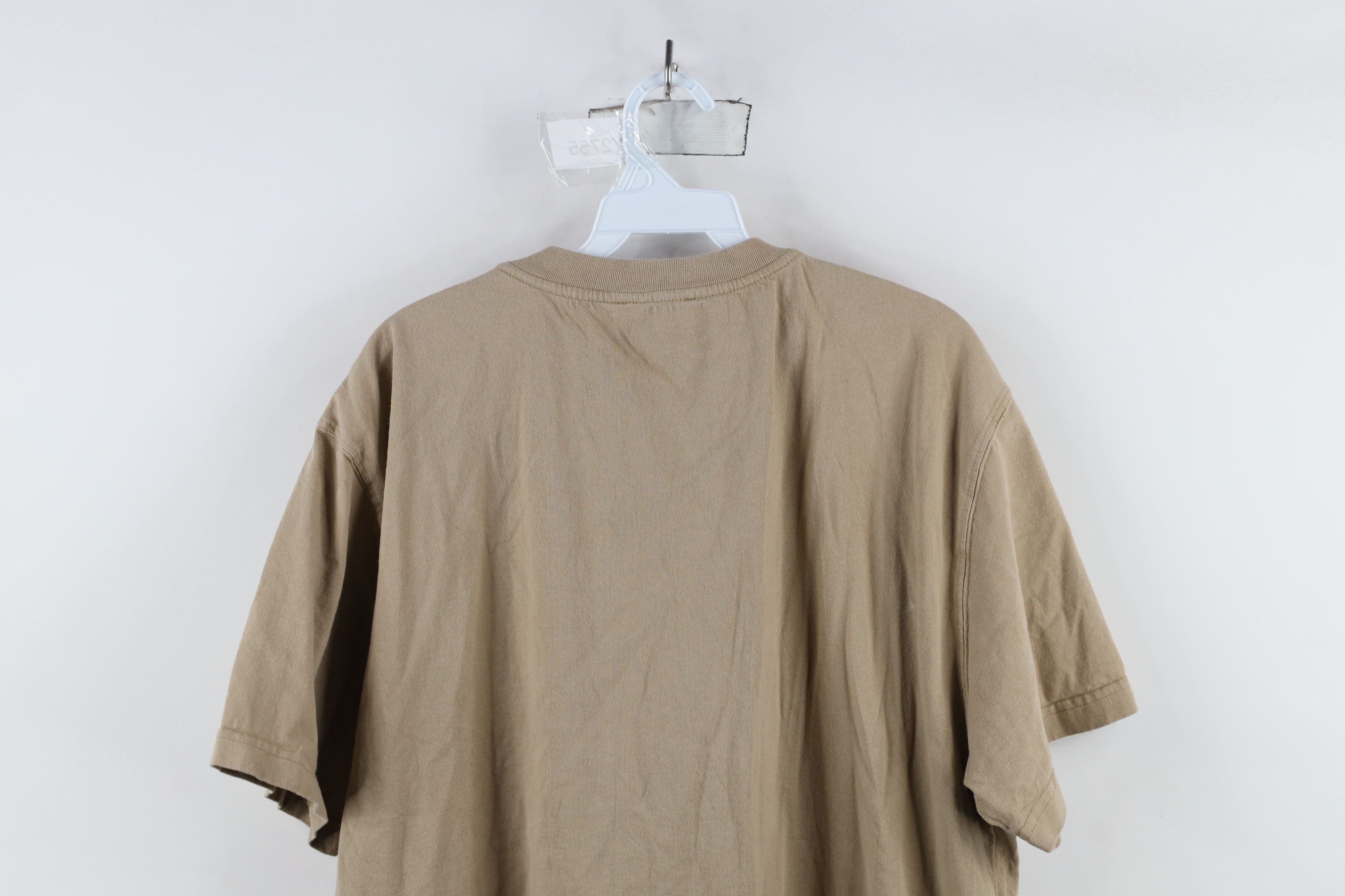 Dickies × Vintage Vintage Y2K Dickies Spell Short Sleeve Henley T-Shirt Beige Size US XL / EU 56 / 4 - 11 Thumbnail
