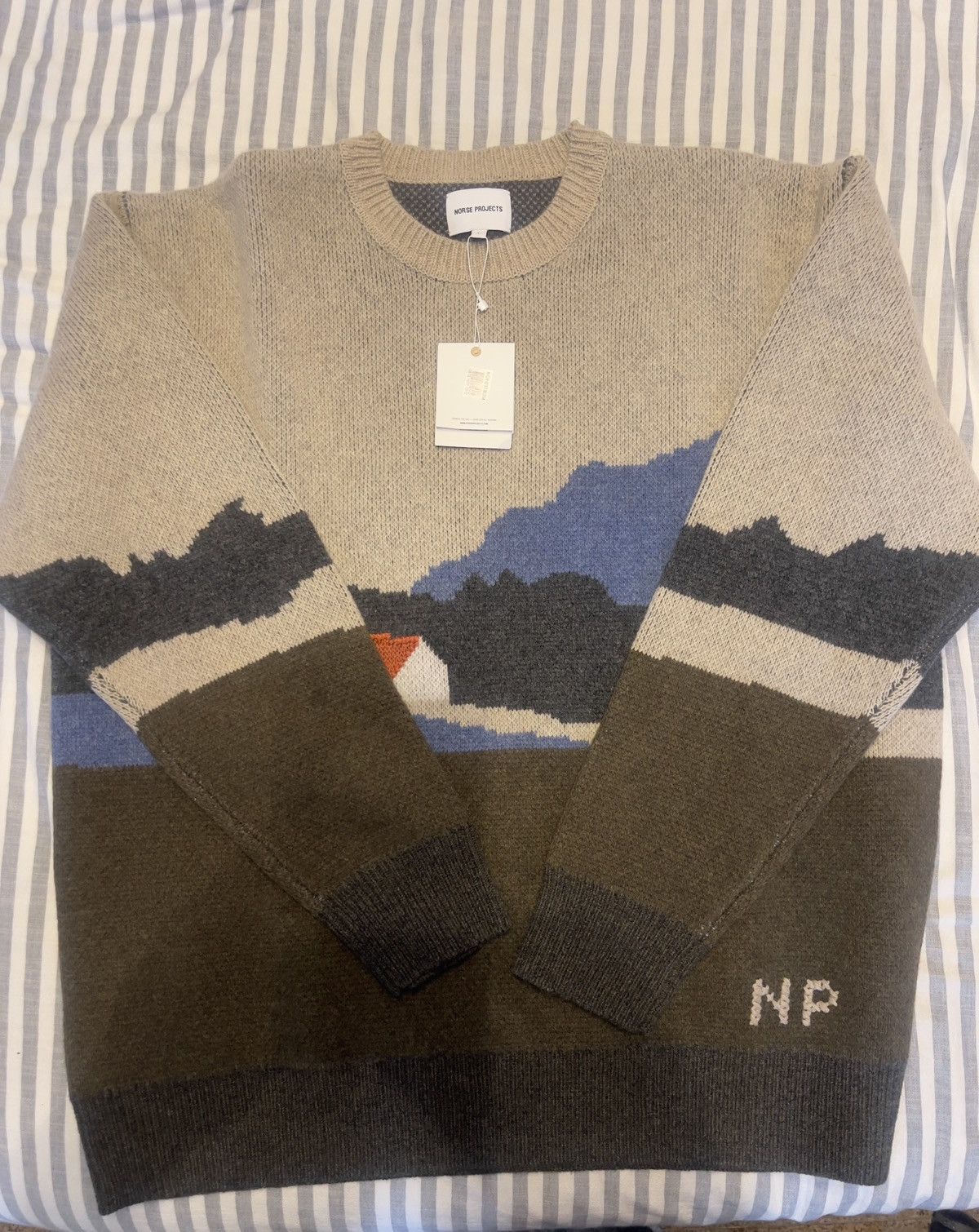 Norse Projects NORSE PROJECTS RUNE LANDSCAPE SWEATER Size US L / EU 52-54 / 3 - 2 Thumbnail