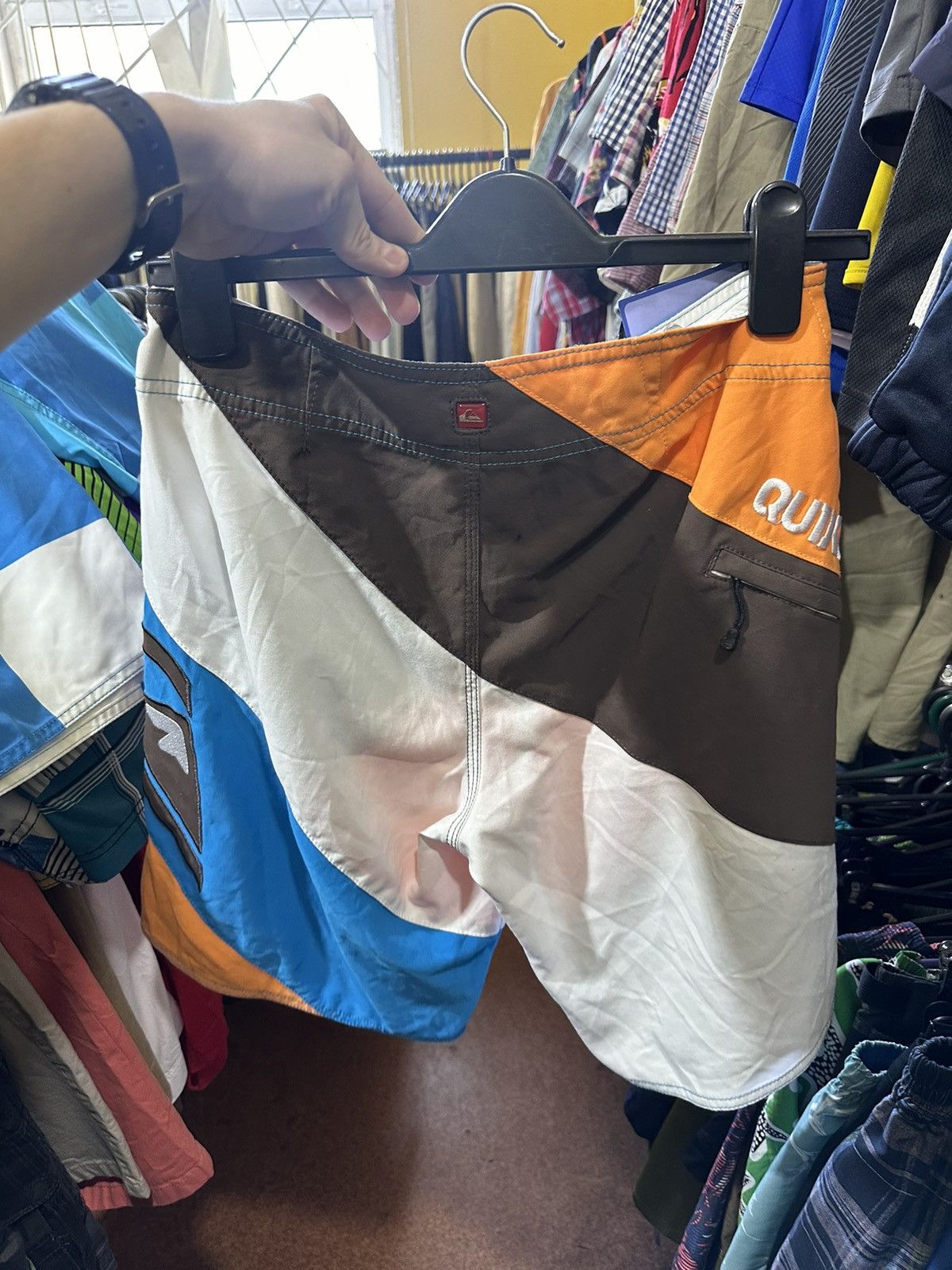 Vintage Vintage Quicksilver hawai shorts size 28 surf rare swim Size US 28 / EU 44 - 2 Thumbnail