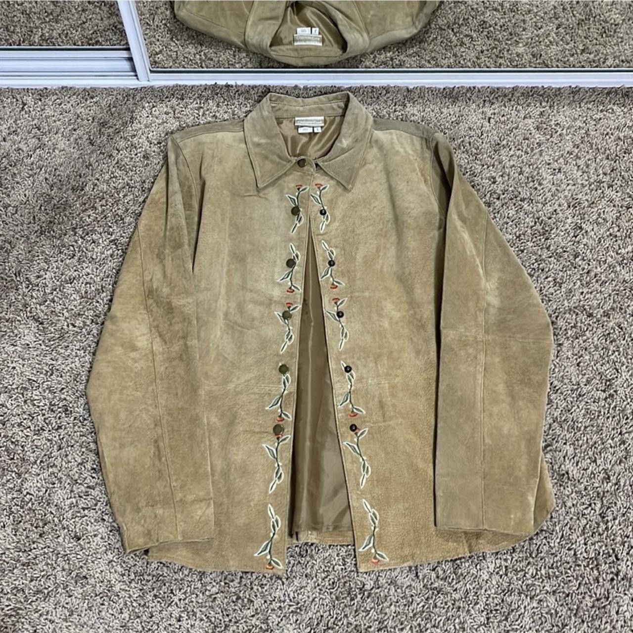 Coldwater Creek × Vintage Vintage Flower Embroidered Jacket Size L / US 10 / IT 46 - 1 Thumbnail