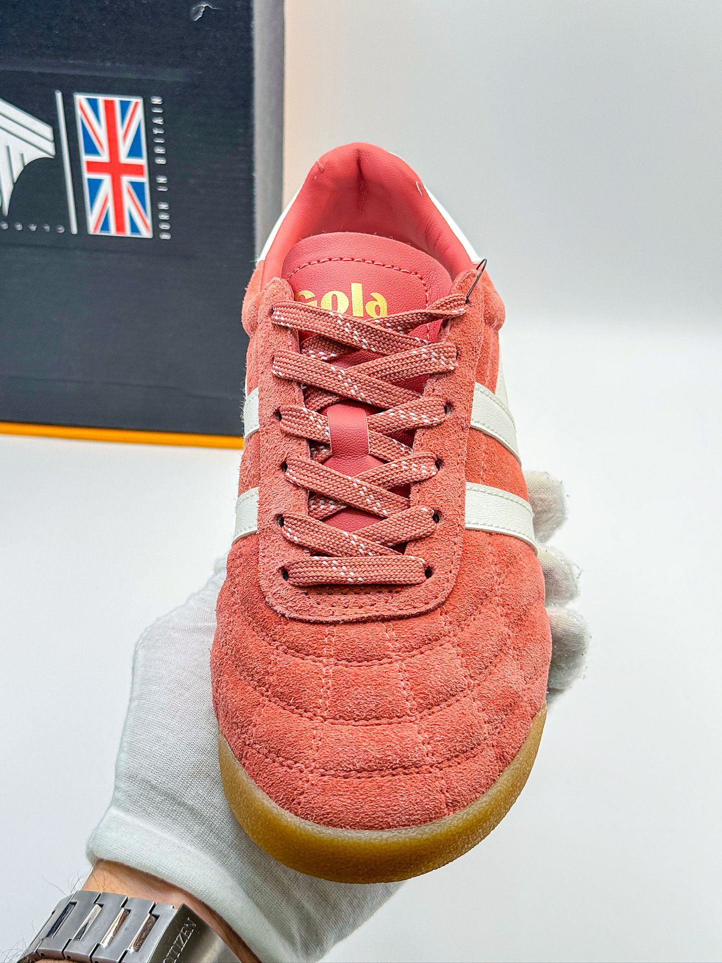 Gola Gola Stadium Suede Clay Off White Sneakers Size US 5 / IT 35 - 7 Thumbnail