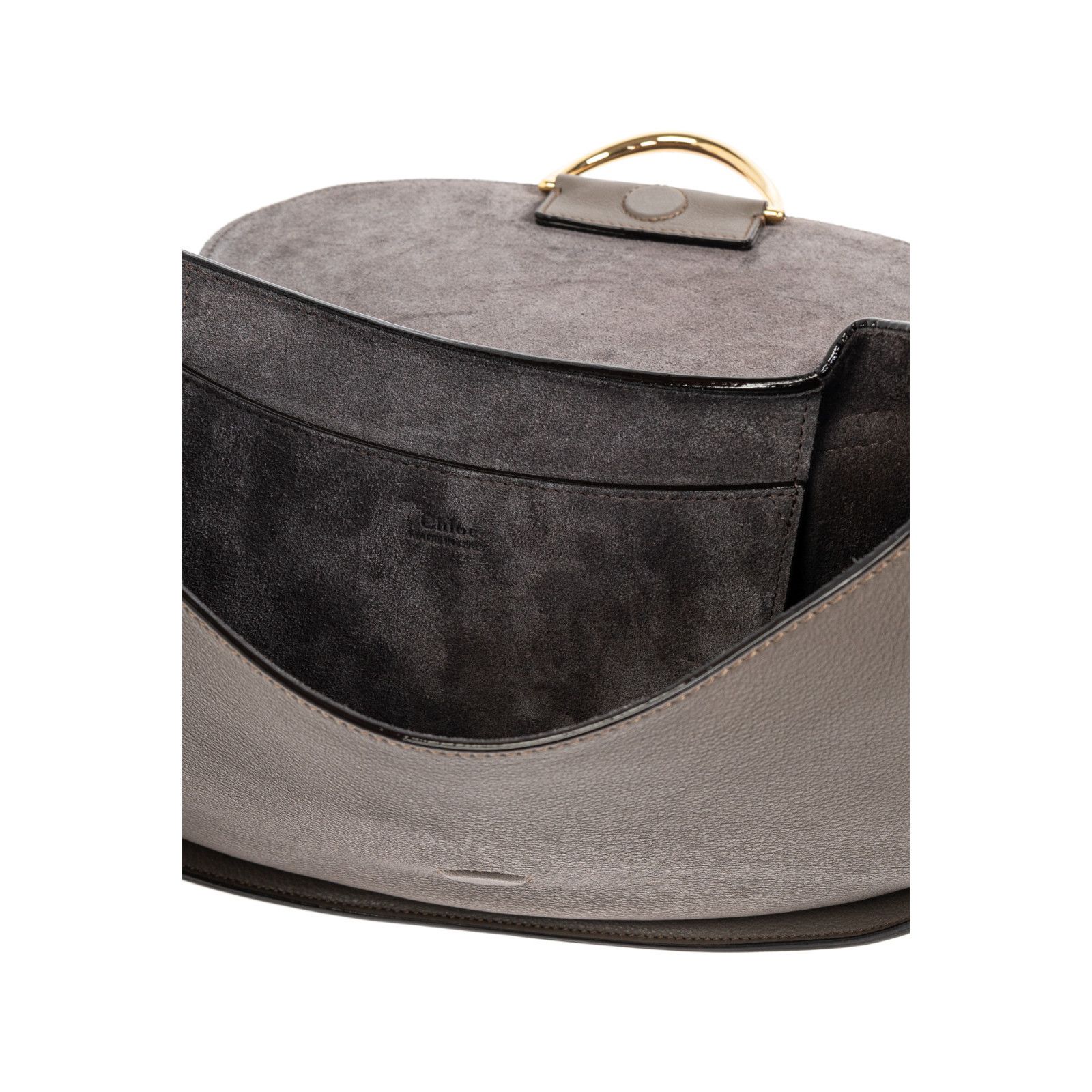 Chloe Chloe Ride Flannel Gray Leather Shoulder Bag New & Authentic Size ONE SIZE - 4 Thumbnail