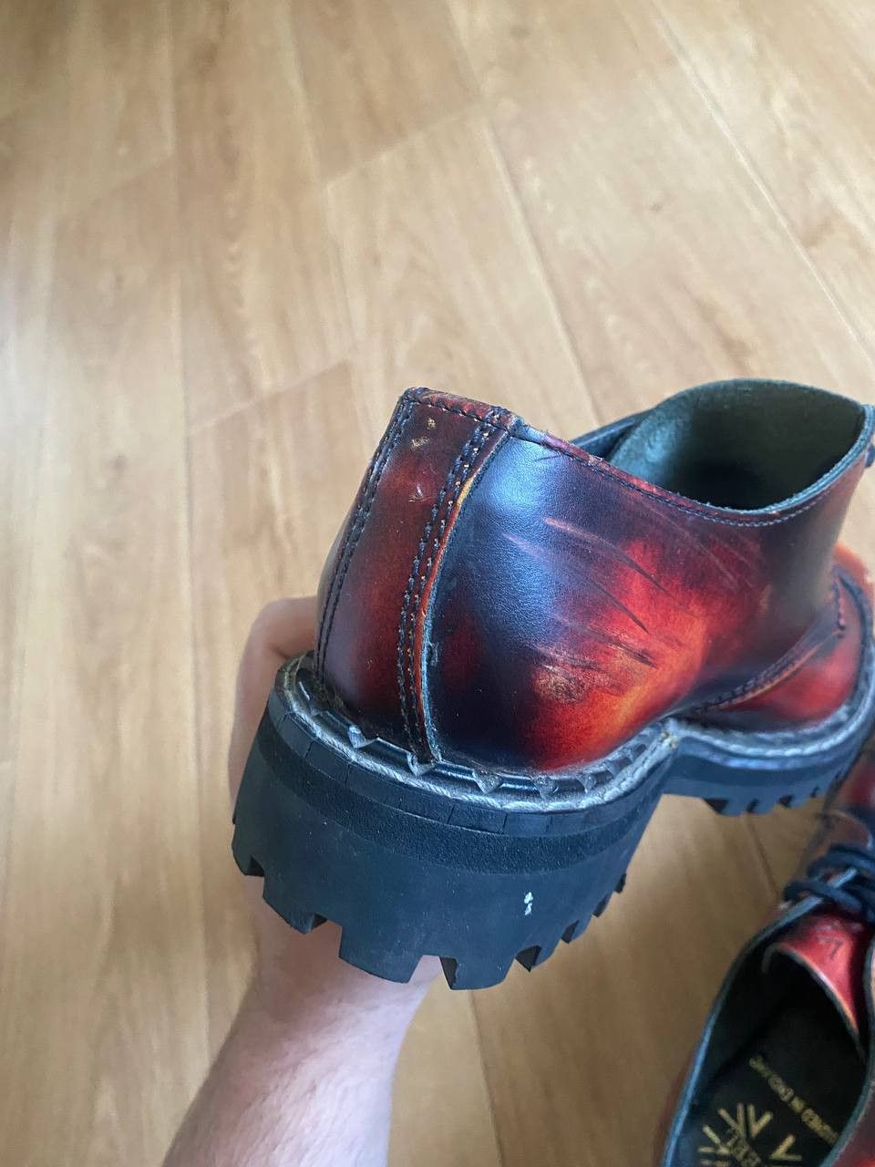 Dockers Vintage Steel Boots UK Flag Size US 7.5 / EU 40-41 - 20 Thumbnail