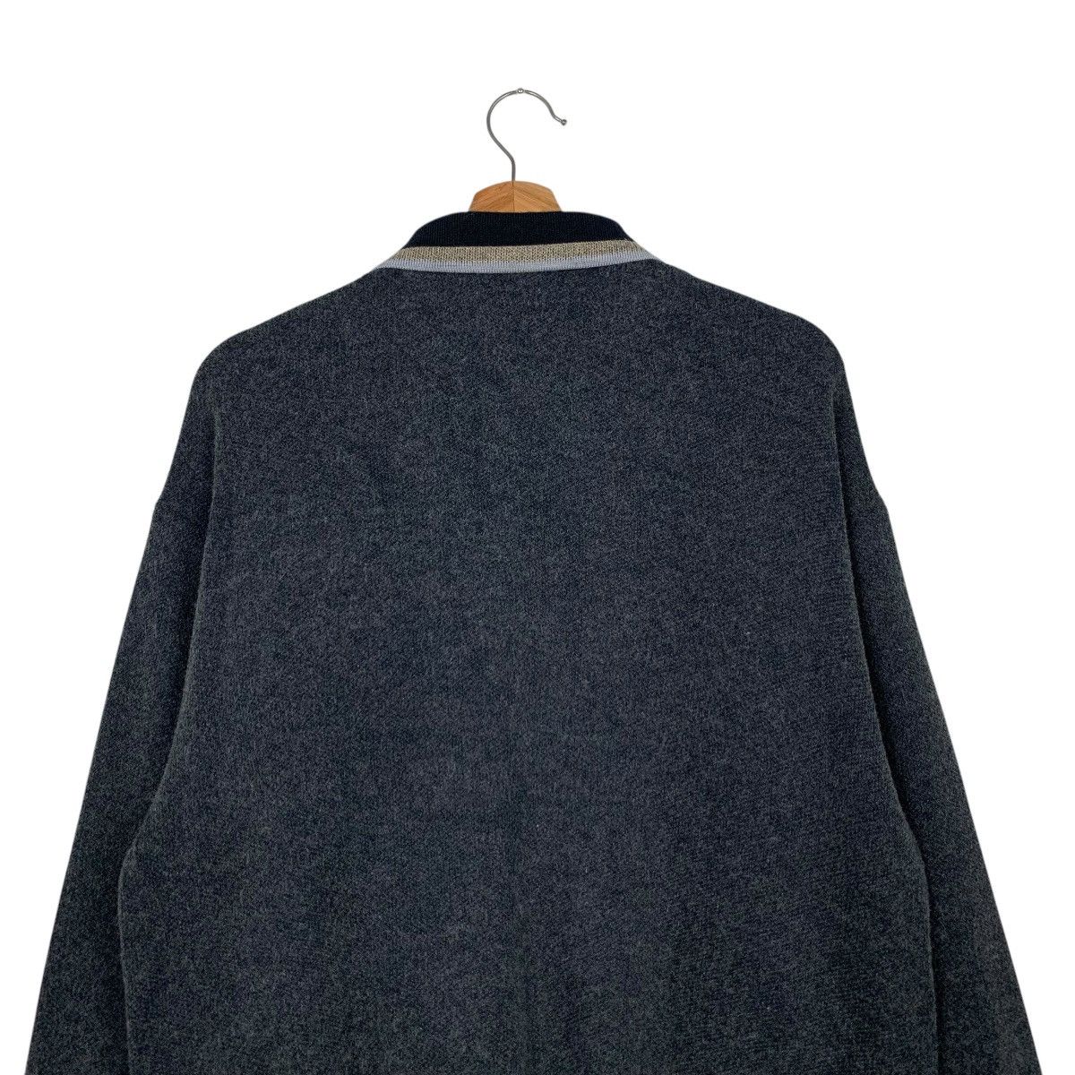 Vintage 90's CLAUDIO VALENTINO Half Button Sweatshirt #2524-C114 Size US L / EU 52-54 / 3 - 15 Thumbnail