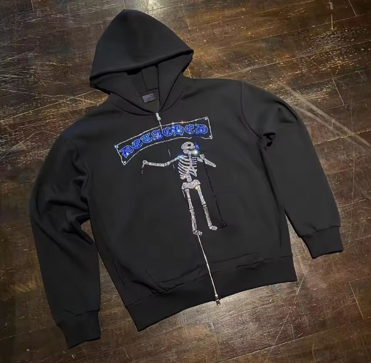 Other Fashion Punk Y2K Hip Hop Dark Skull Hoodies Size US M / EU 48-50 / 2 - 4 Thumbnail