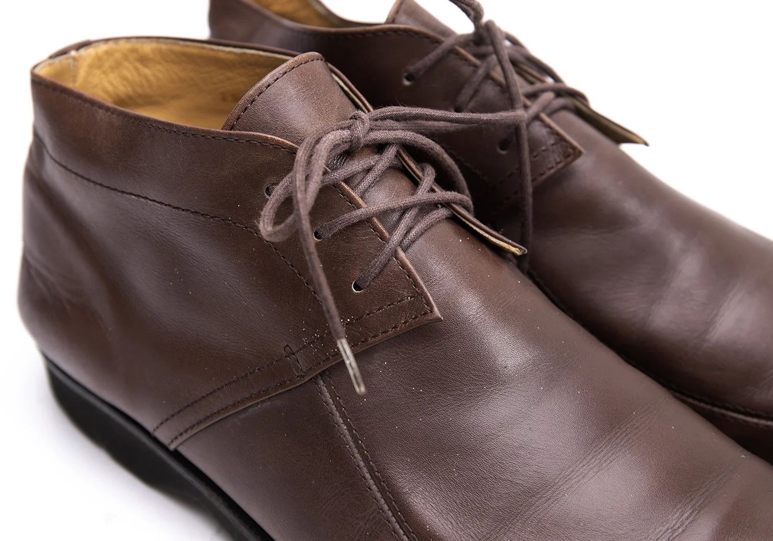 Issey Miyake Leather Shoes in Brown, Size 26 Size US 8 / EU 41 - 8 Thumbnail