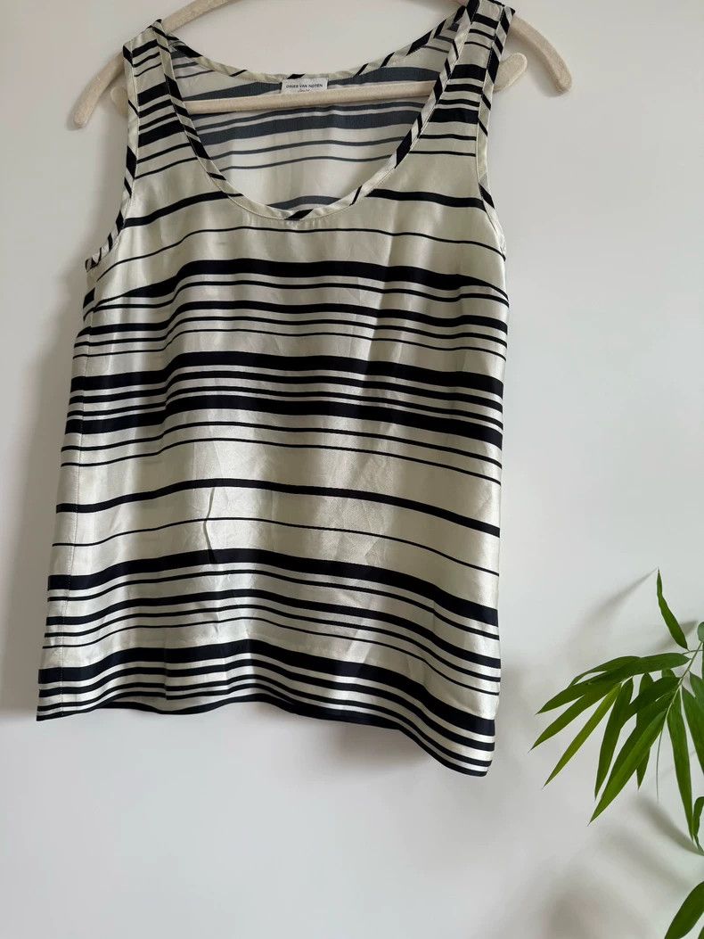 Dries Van Noten dries van noten size:34 Silk sleeveless top 2506-Nextarrow Size XXS / US 00 / IT 34 - 4 Thumbnail