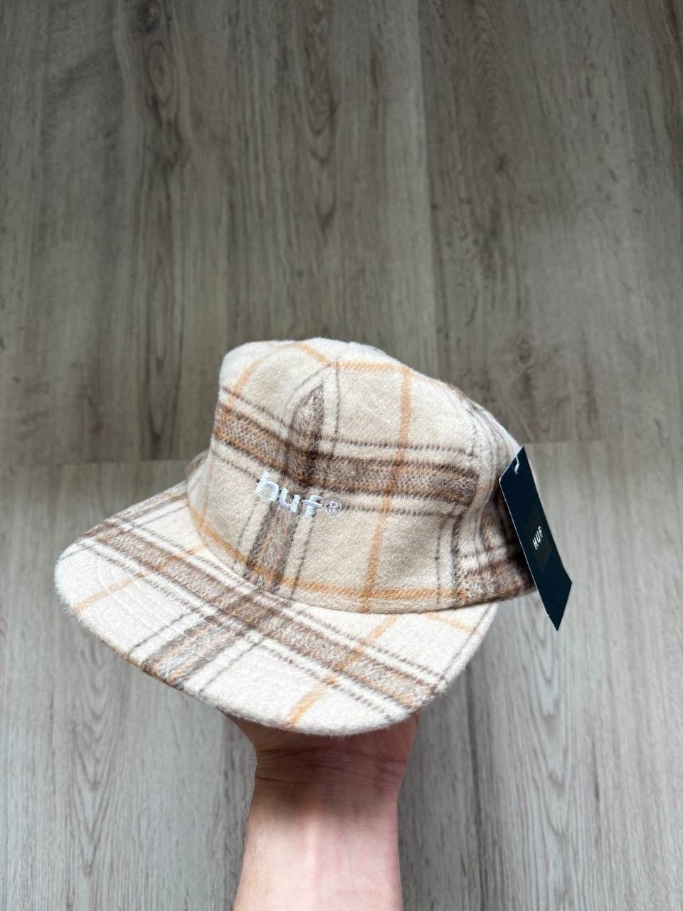 Huf HUF 98 plaid 5 panel hat color oatmeal Size ONE SIZE - 1 Thumbnail