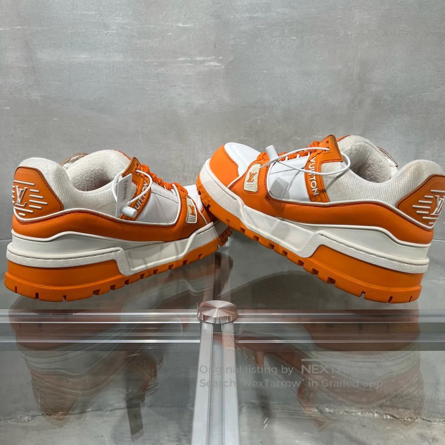 Louis Vuitton Louis Vuitton Rainer White Orange Fat Ding shoes Size US 9 / EU 42 - 5 Thumbnail