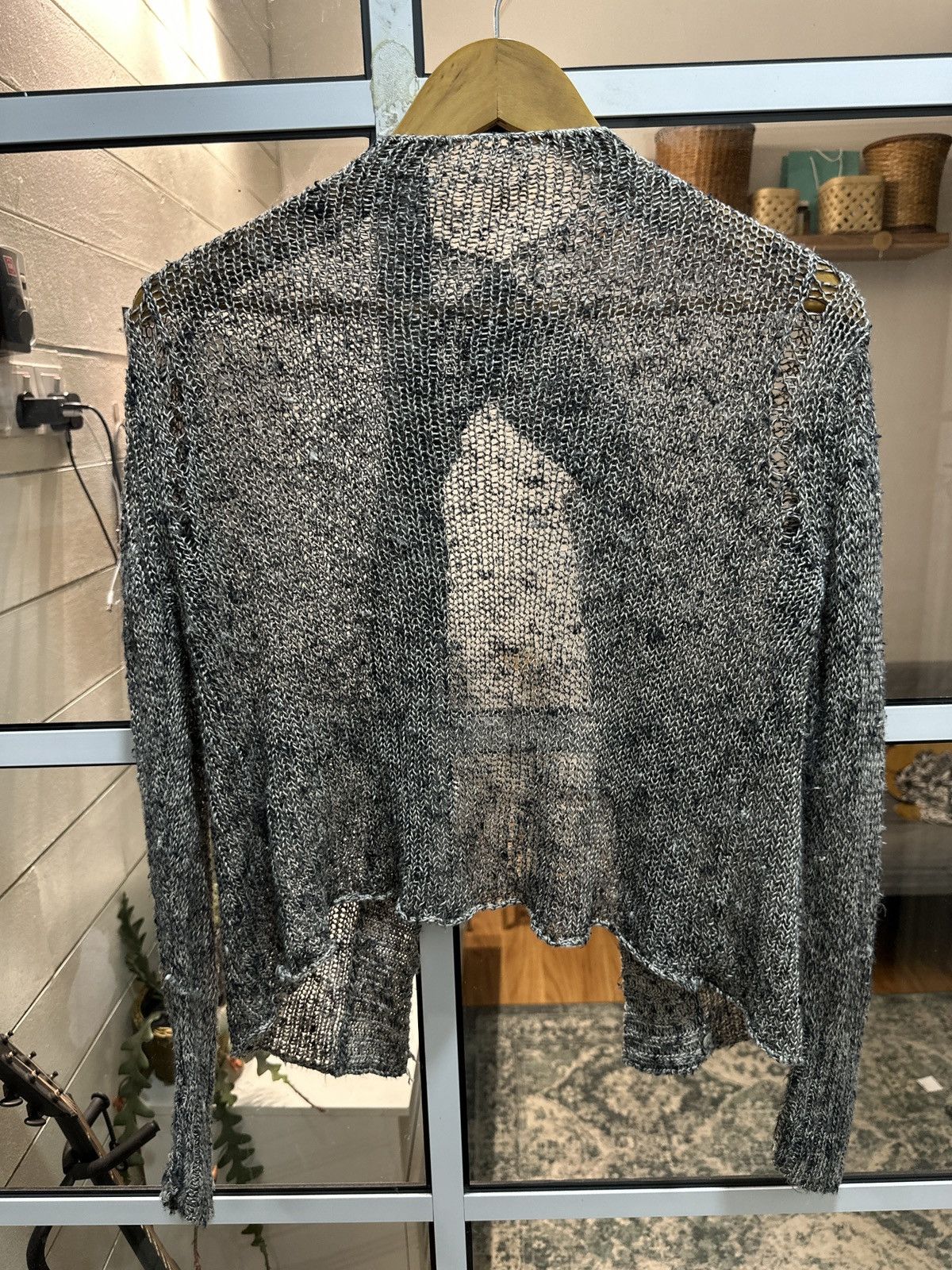 Issey Miyake Plantation By Issey Miyake Fishnet Cardigan (Hemp) Size US M / EU 48-50 / 2 - 12 Thumbnail