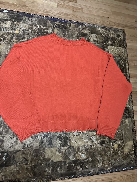 Bare Knuckles Bare Knuckles Burnt Orange Cropped Knit Sweater | Grailed