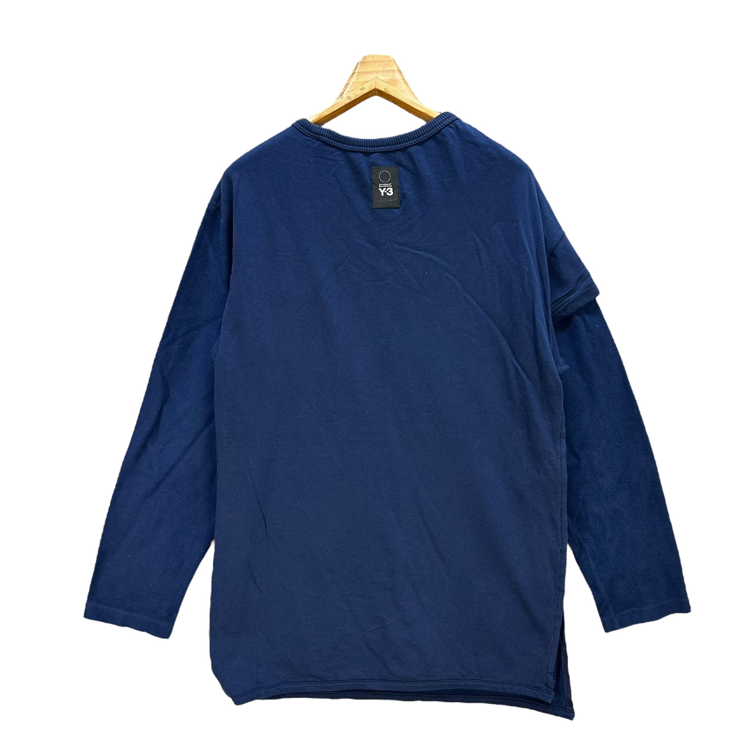 Adidas Y-3 ADIDAS X YOHJI YAMAMOTO Long Sleeve T Shirt #A51-1191 Size US M / EU 48-50 / 2 - 11 Thumbnail