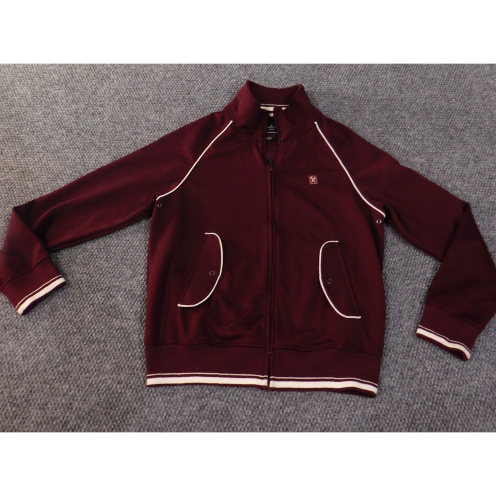 Marcs VINTAGE Marc Ecko Jacket Bomber Zip Red Retro Stretch Casual Mens Small S Red Size US S / EU 44-46 / 1 - 2 Thumbnail