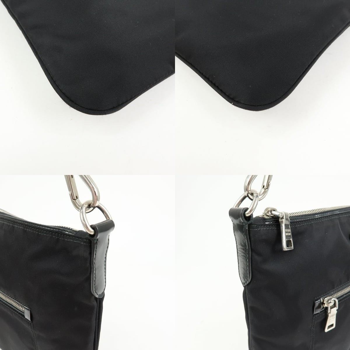 Prada Prada Triangle Logo Nylon Crossbody Bag Black Size ONE SIZE - 5 Thumbnail