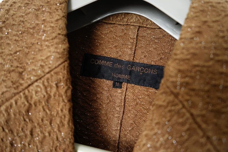 Comme des Garcons Comme Des Garcons Silver Texture Coat Jacket Size US M / EU 48-50 / 2 - 8 Thumbnail