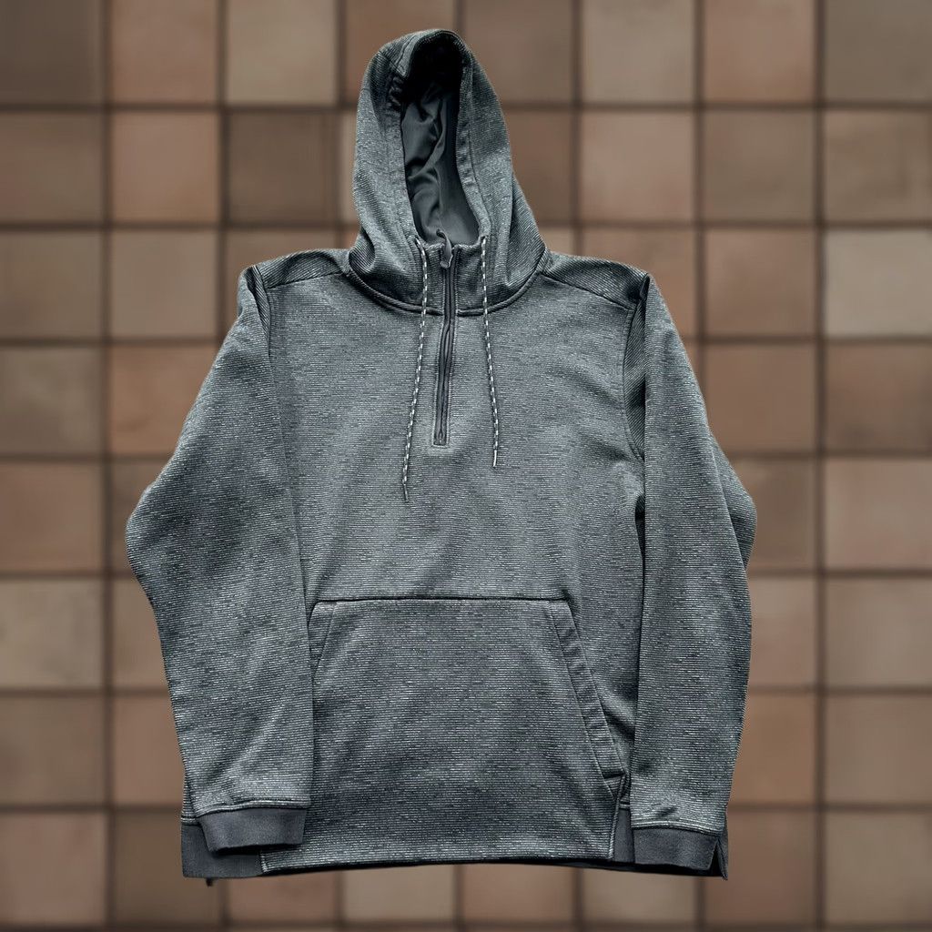 Under Armour Under Armour Hoodie Men M Gray Polyester Gym Training Athletic Pullover Hooded Long Sleeve Size US M / EU 48-50 / 2 - 1 Thumbnail