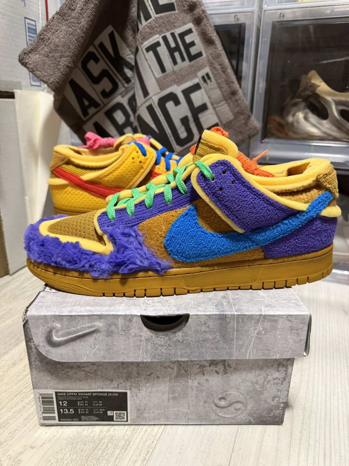 Cactus Plant Flea Market × Nike CPFM x Nike Dunk Low Swamp Sponge Psychic Purple Size US 12 / EU 45 - 1 Thumbnail