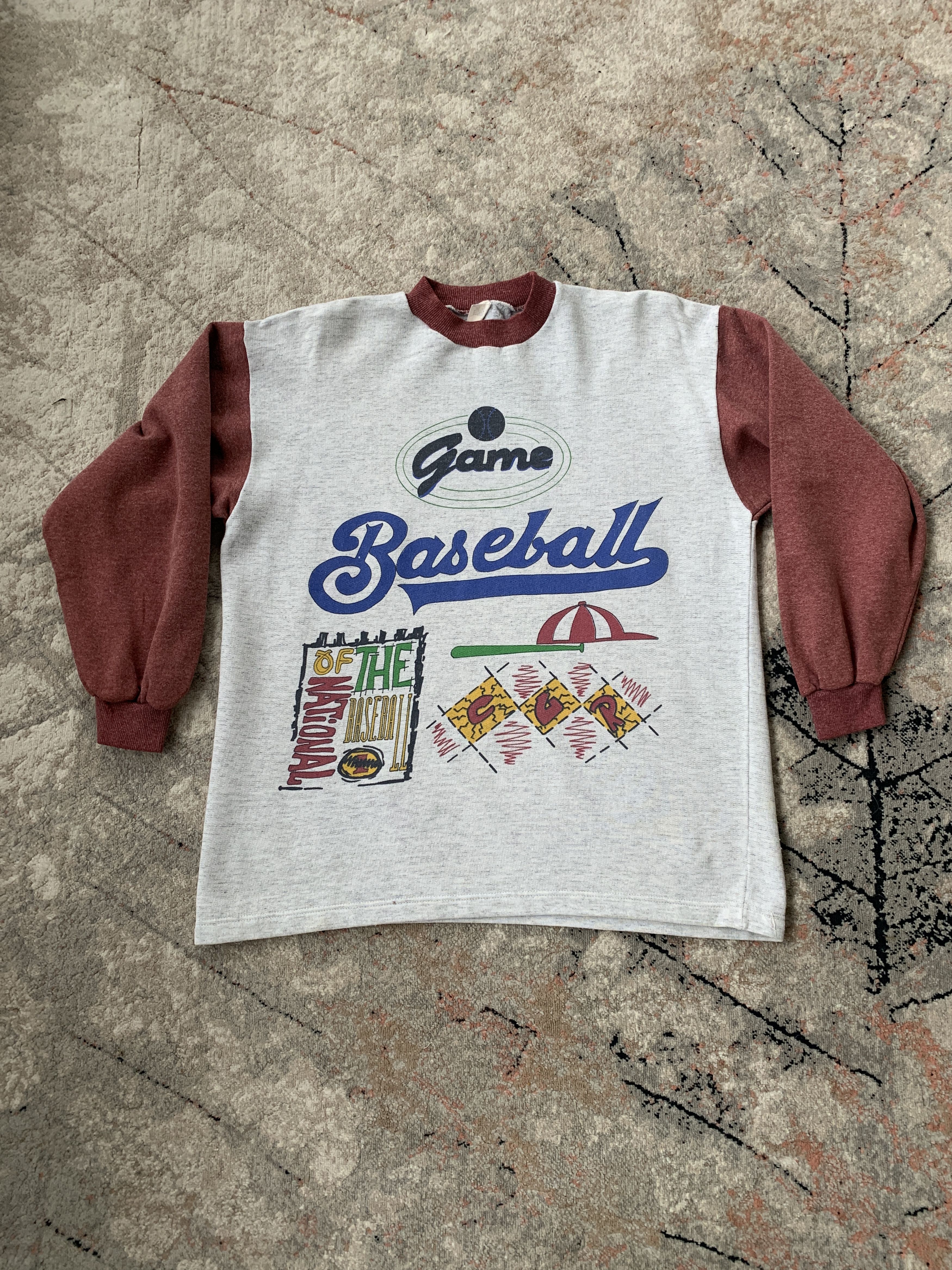 Vintage Vintage National Of The Baseball Kids Sweatshirt Size US XS / EU 42 / 0 - 1 Thumbnail