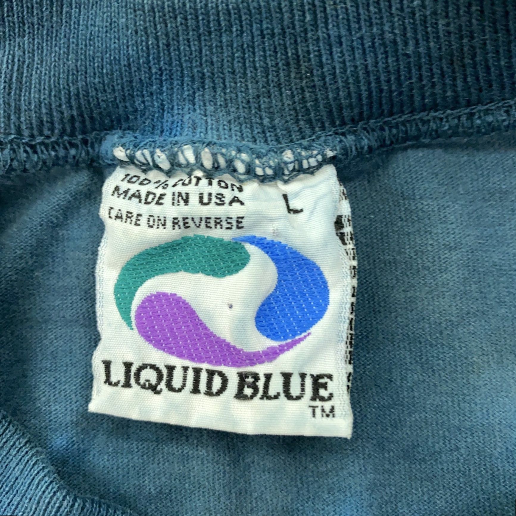 Liquid Blue VINTAGE Star Wars T-Shirt Men's Large Cotton Space Sci-Fi 90s Battle Graphic Liquid Blue Size US L / EU 52-54 / 3 - 6 Thumbnail