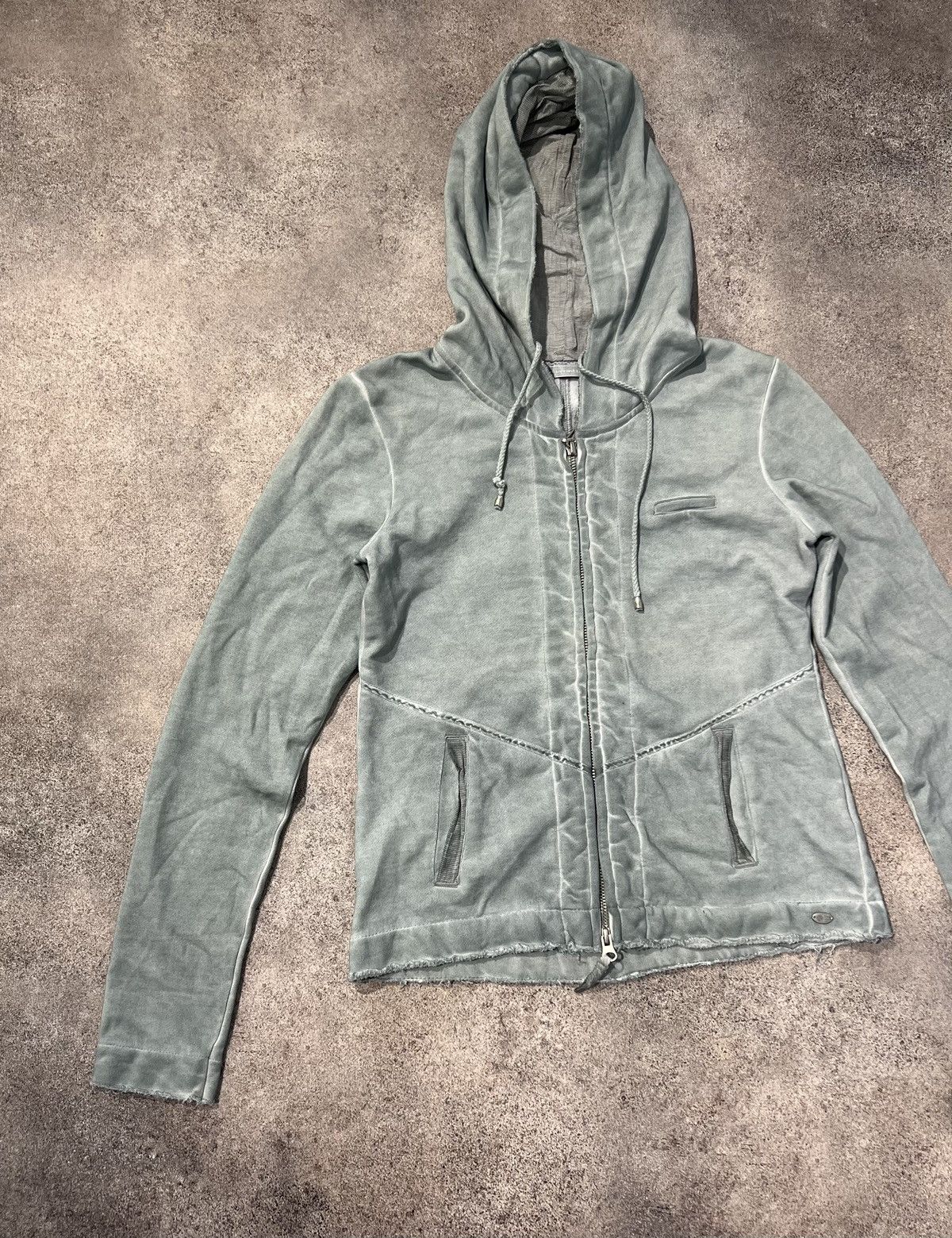 Vintage NILE washed double zip hoodie Size XS / US 0-2 / IT 36-38 - 2 Thumbnail