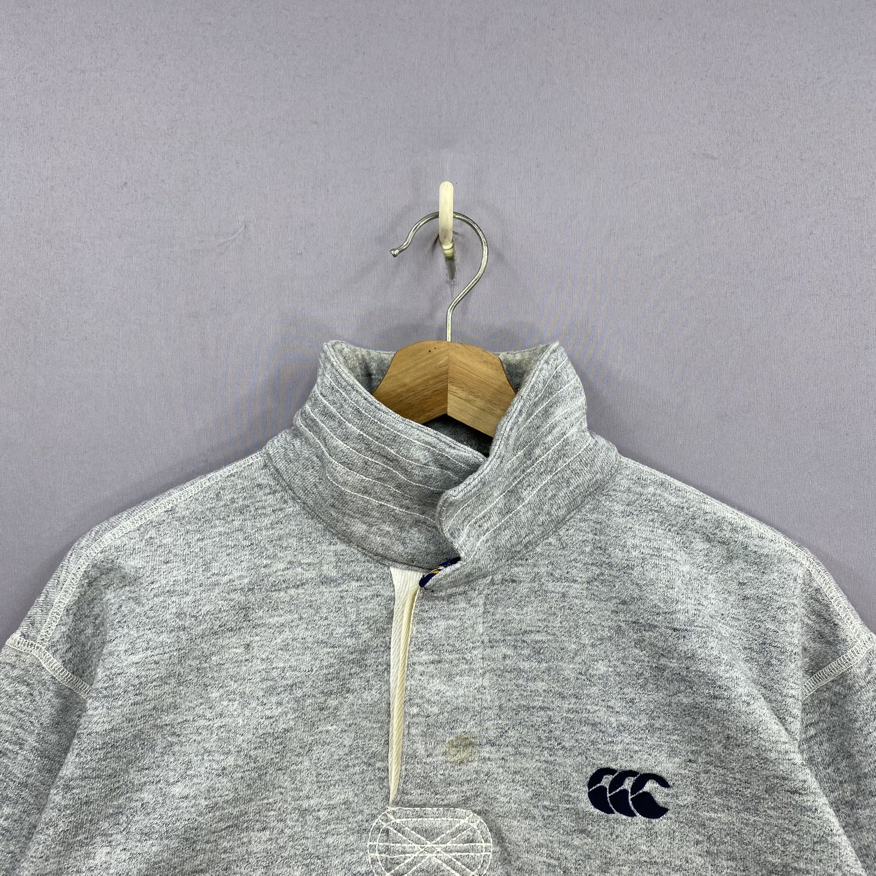 Canterbury of New Zealand Vintage Y2K Canterbury Rugby Half Button Collared Sweater Size US L / EU 52-54 / 3 - 5 Thumbnail