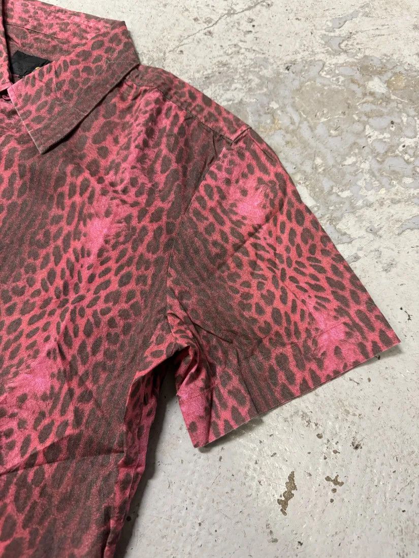 Just Cavalli × Vintage 2000s Cavalli Leopard Print Red Obscure Shirt Size US S / EU 44-46 / 1 - 11 Thumbnail