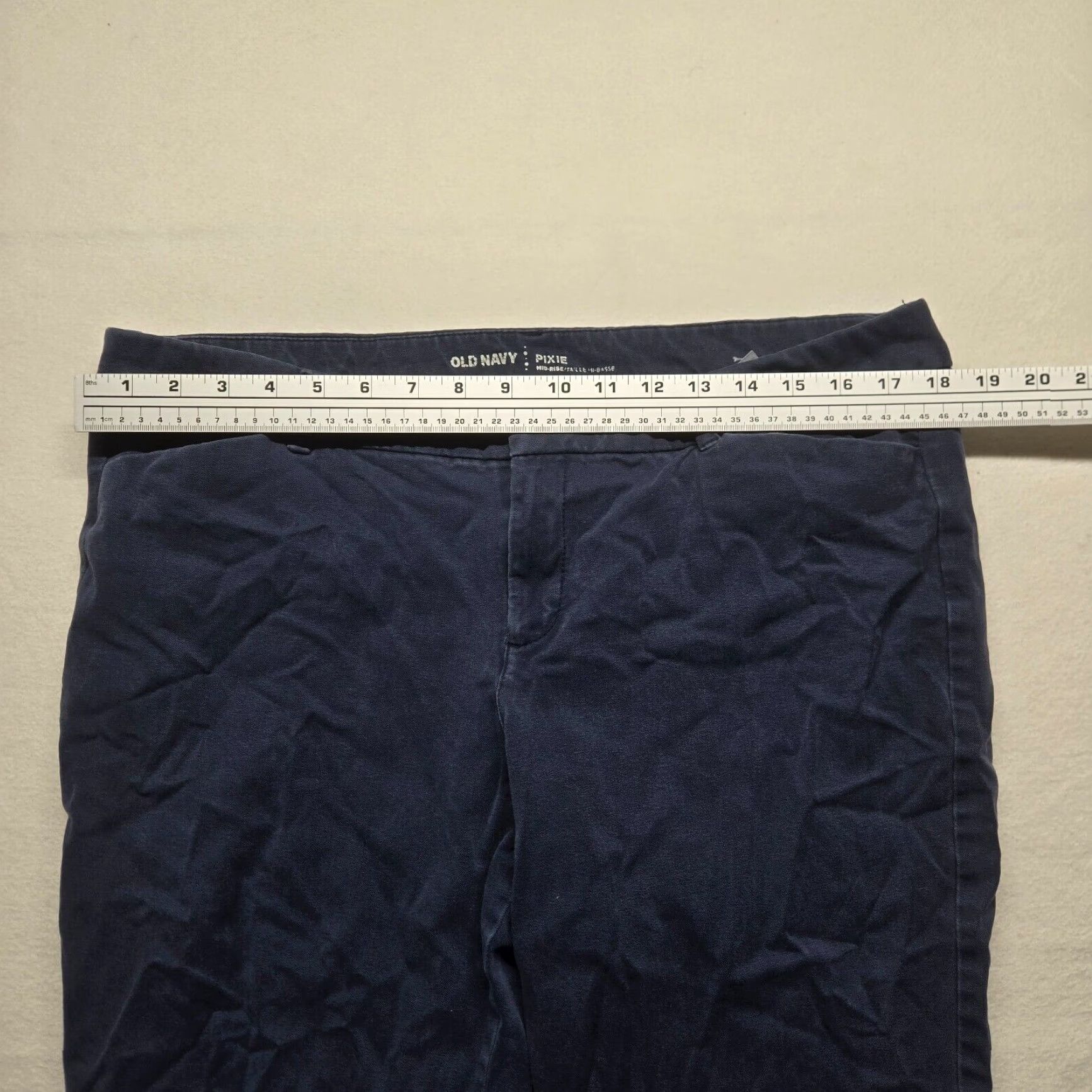 Old Navy Old Navy Mid Rise Pixie Jeans Dark Blue Women's 16 Standard Size 38" / US 16 / IT 52 - 5 Thumbnail