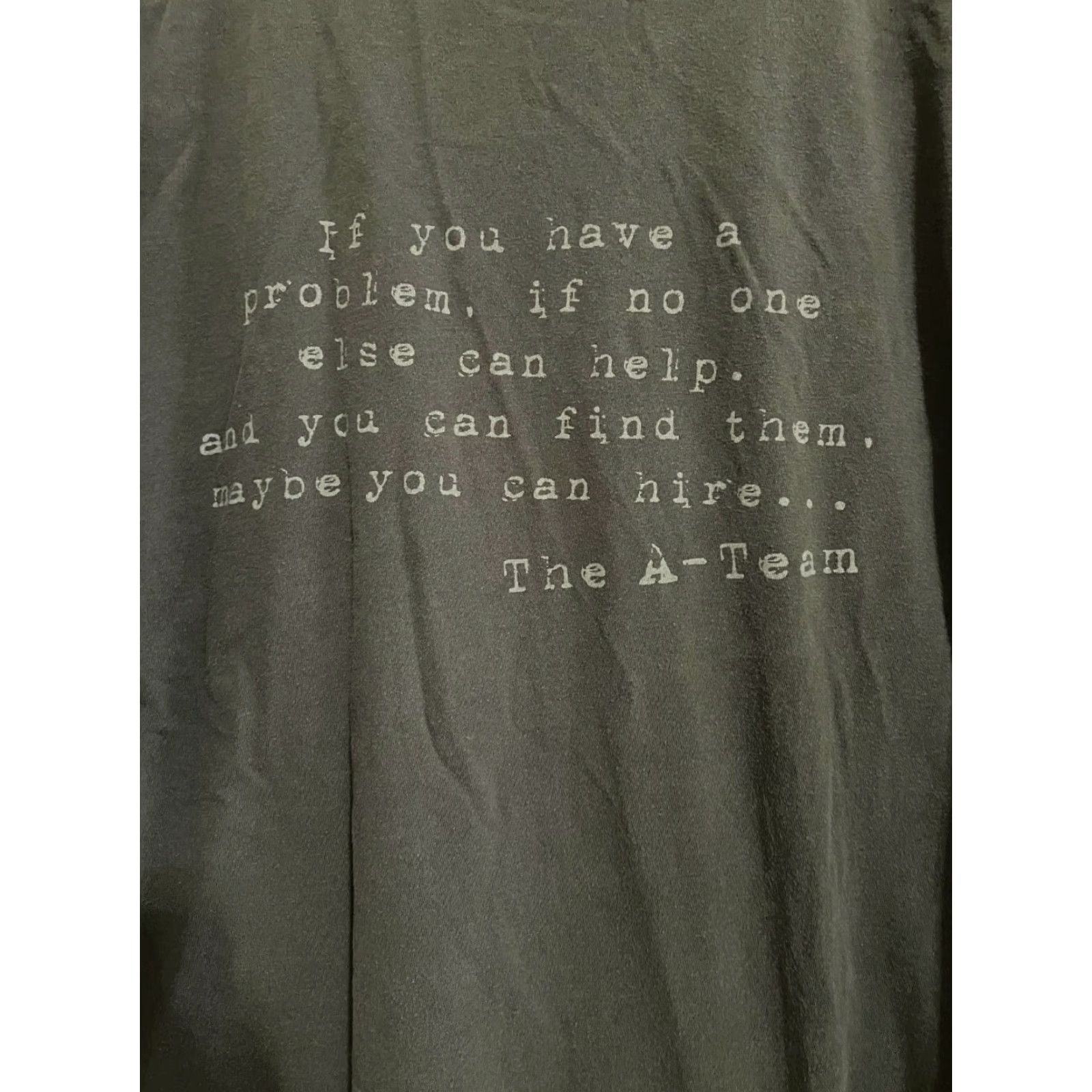 Doublet VINTAGE The A Team Movie Promo Double Sided Black Shirt 2XL Size US XXL / EU 58 / 5 - 4 Thumbnail