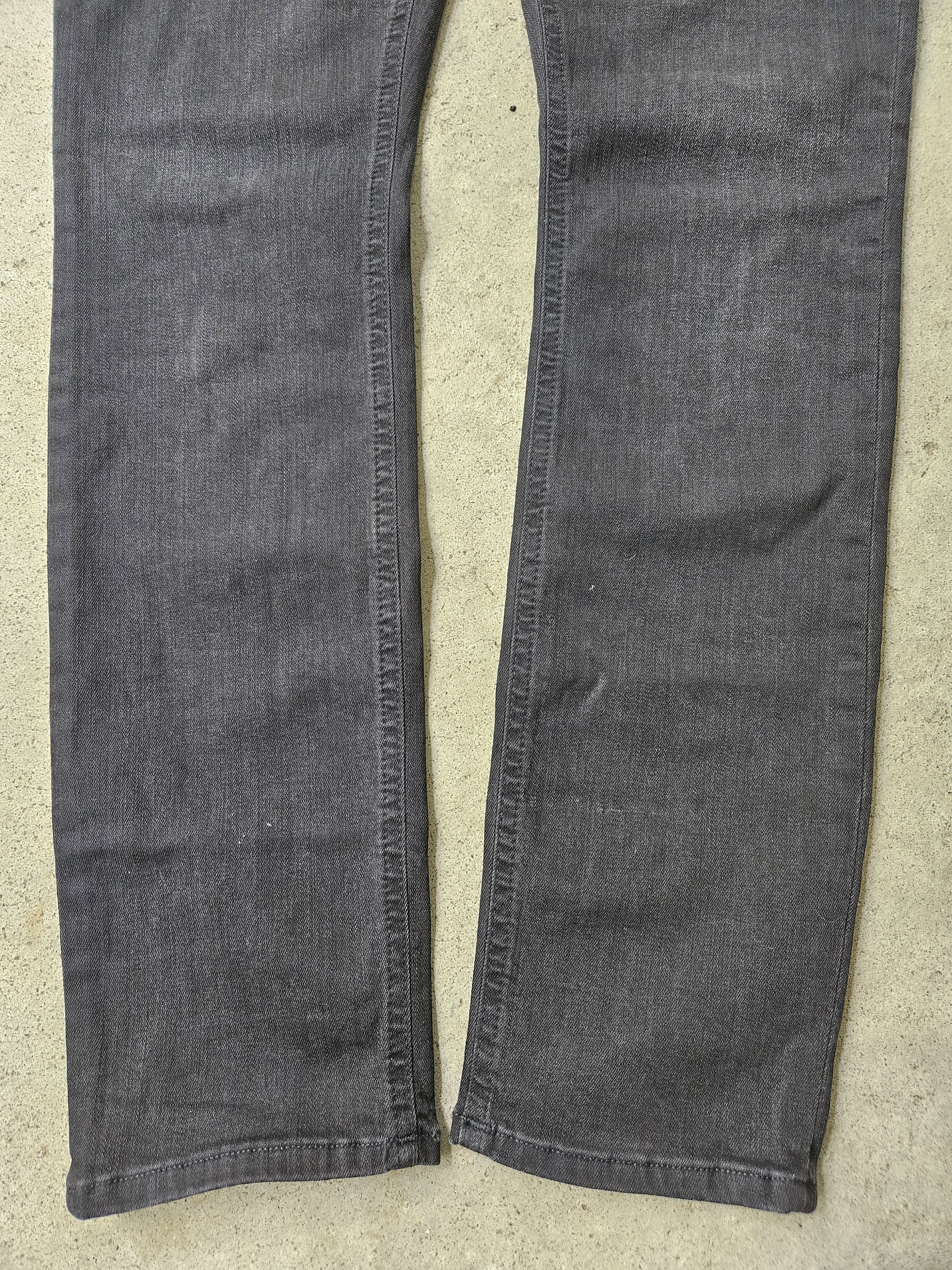 Acne Studios Blå Konst Climb Used Blk Back Patch Black Denim Jeans Size US 28 / EU 44 - 3 Thumbnail