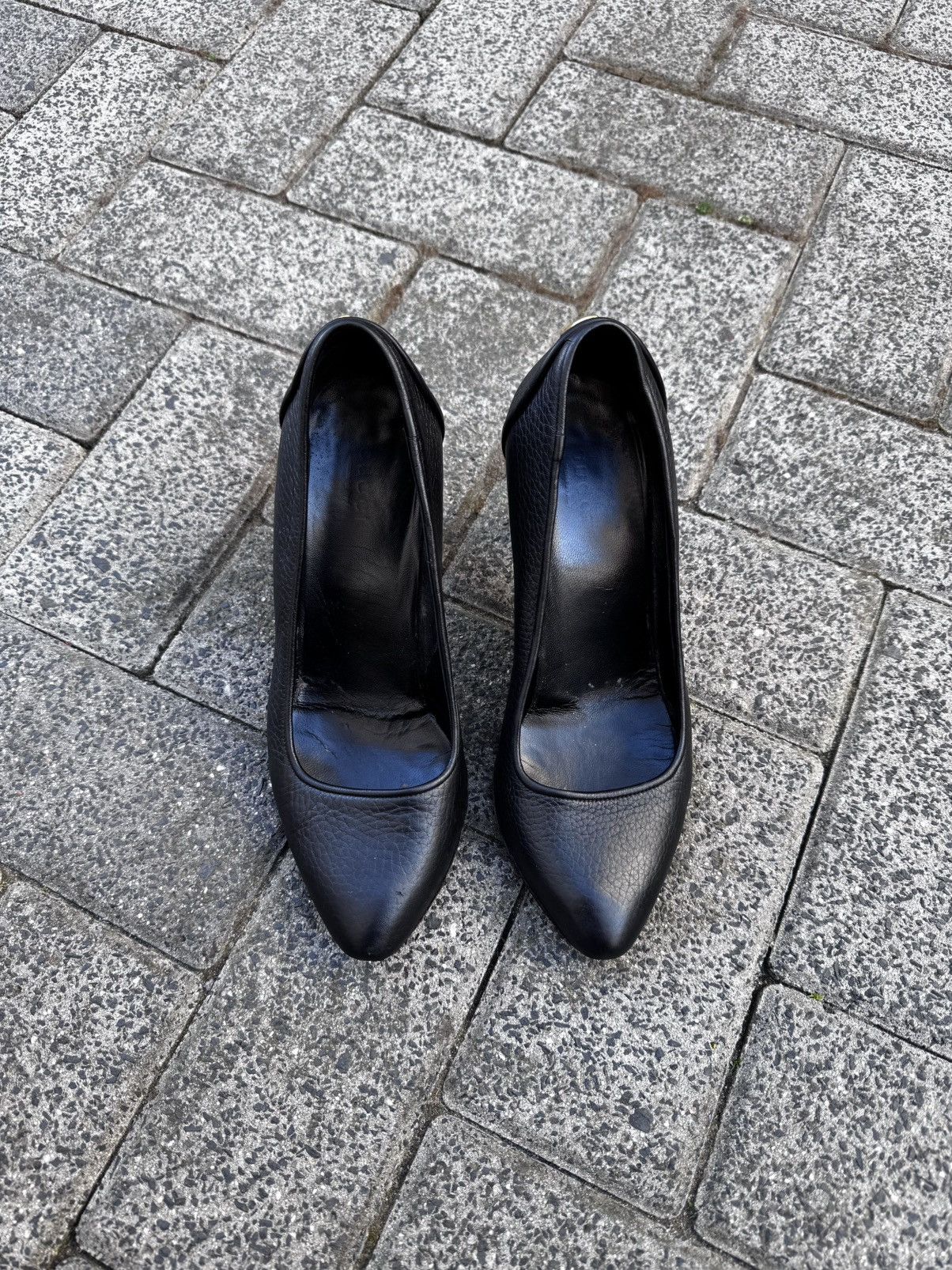 Gucci × Vintage Gucci Leather Loafers Black Classic Formal Shoes Worn Size US 7 / IT 37 - 6 Thumbnail