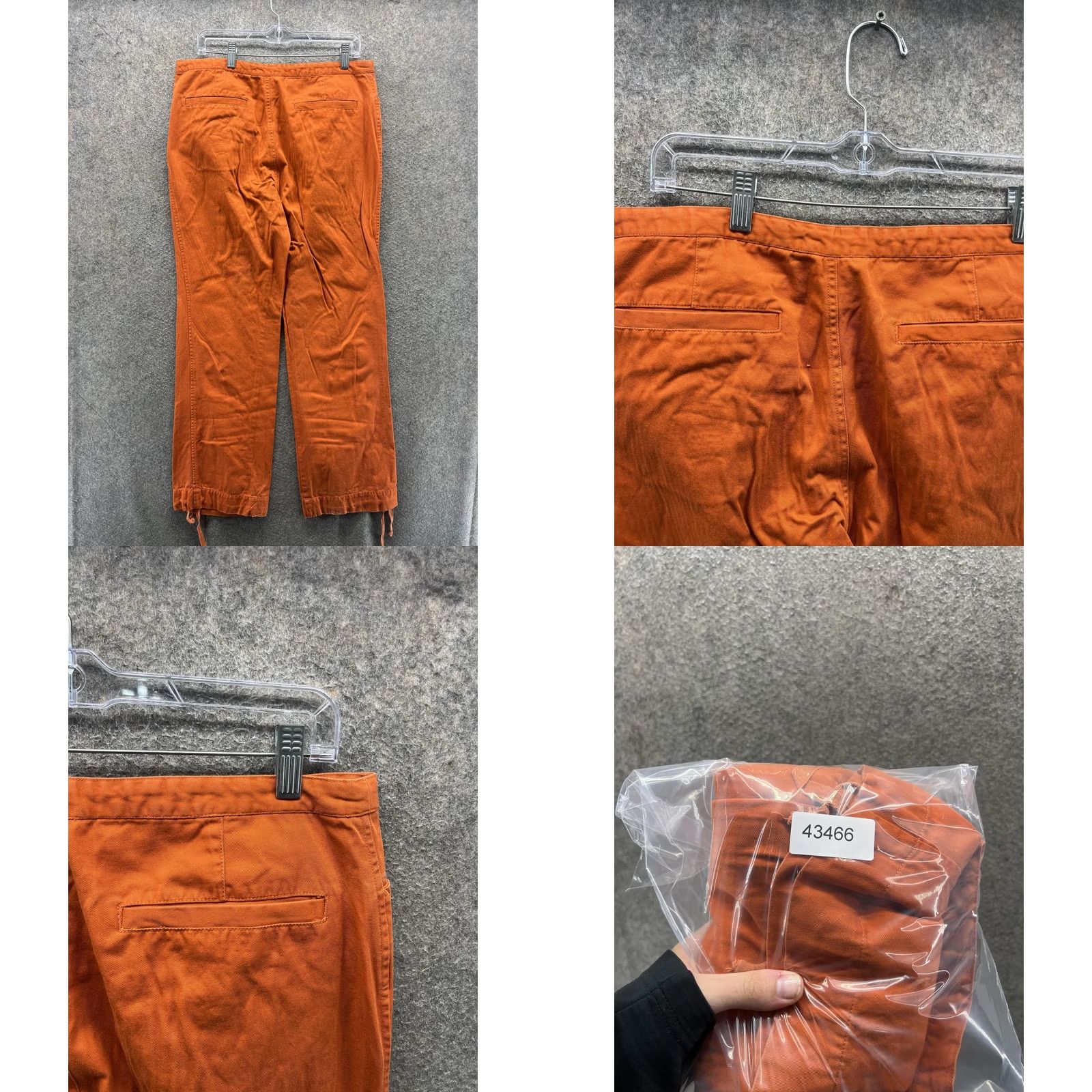 Vintage VINTAGE Basic Asphalt Pants Juniors 13 Orange Chino Twill Drawstring Relaxed Casual Size 34" / US 12 / IT 48 - 8 Thumbnail